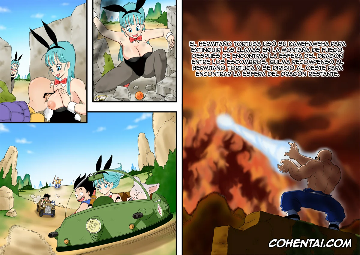 Dragon Ball hentai, Bulma Briefs hentai, Master Roshi hentai, Danganball Kanzen Mousou Han 04 (Dragon Ball), pagina 3