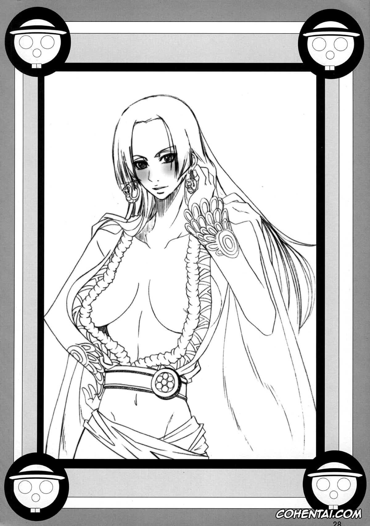 Bleach hentai, One Piece hentai, Boa Hancock hentai, Yoruichi Shihoin hentai, Benten Kairaku 9 (Bleach, One Piece), pagina 27
