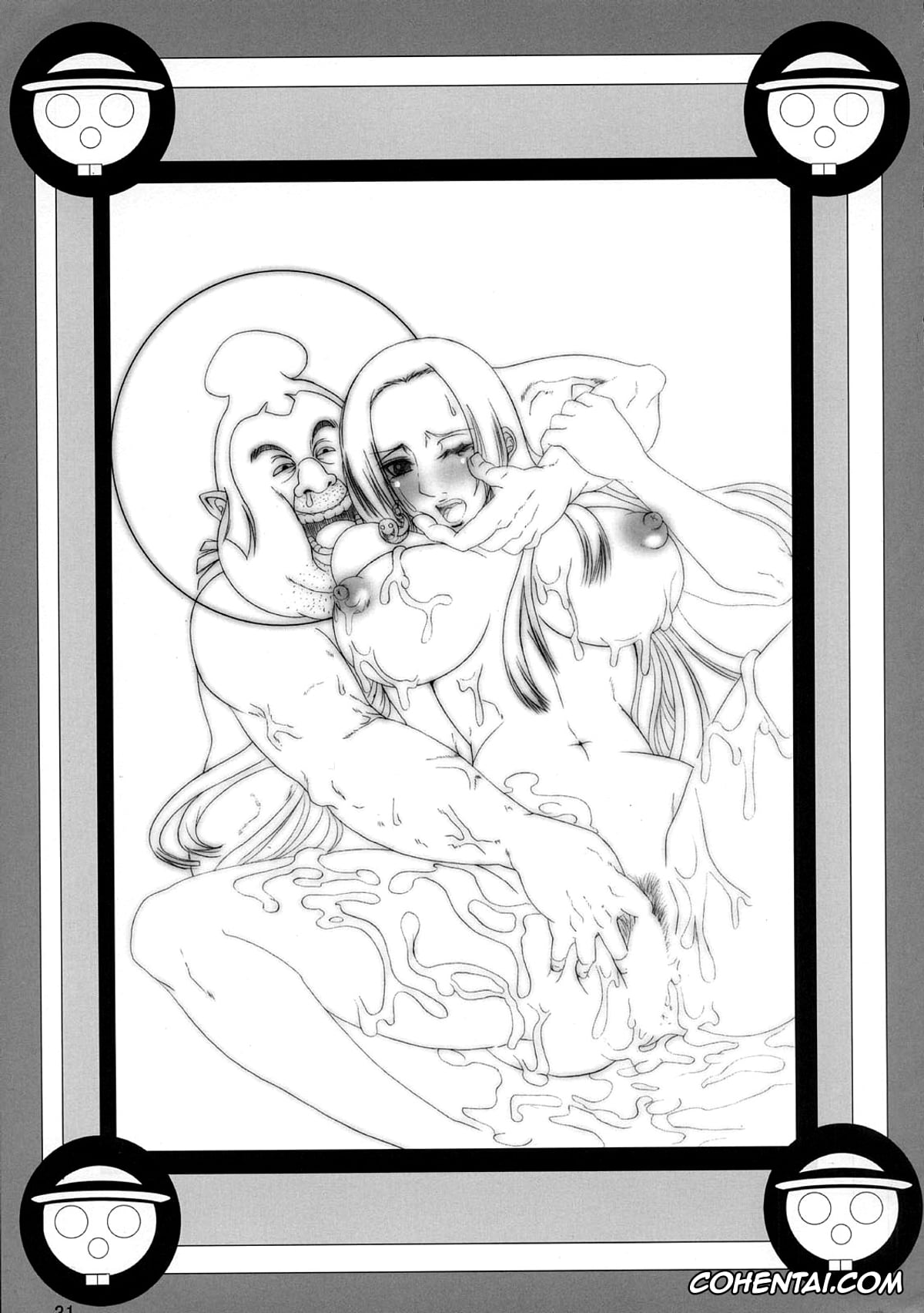 Bleach hentai, One Piece hentai, Boa Hancock hentai, Yoruichi Shihoin hentai, Benten Kairaku 9 (Bleach, One Piece), pagina 30