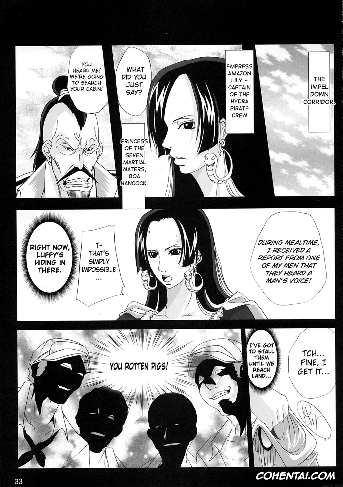Bleach porno, One Piece porno, Boa Hancock porno, Yoruichi Shihoin porno, Benten Kairaku 9 (Bleach, One Piece), pagina 32