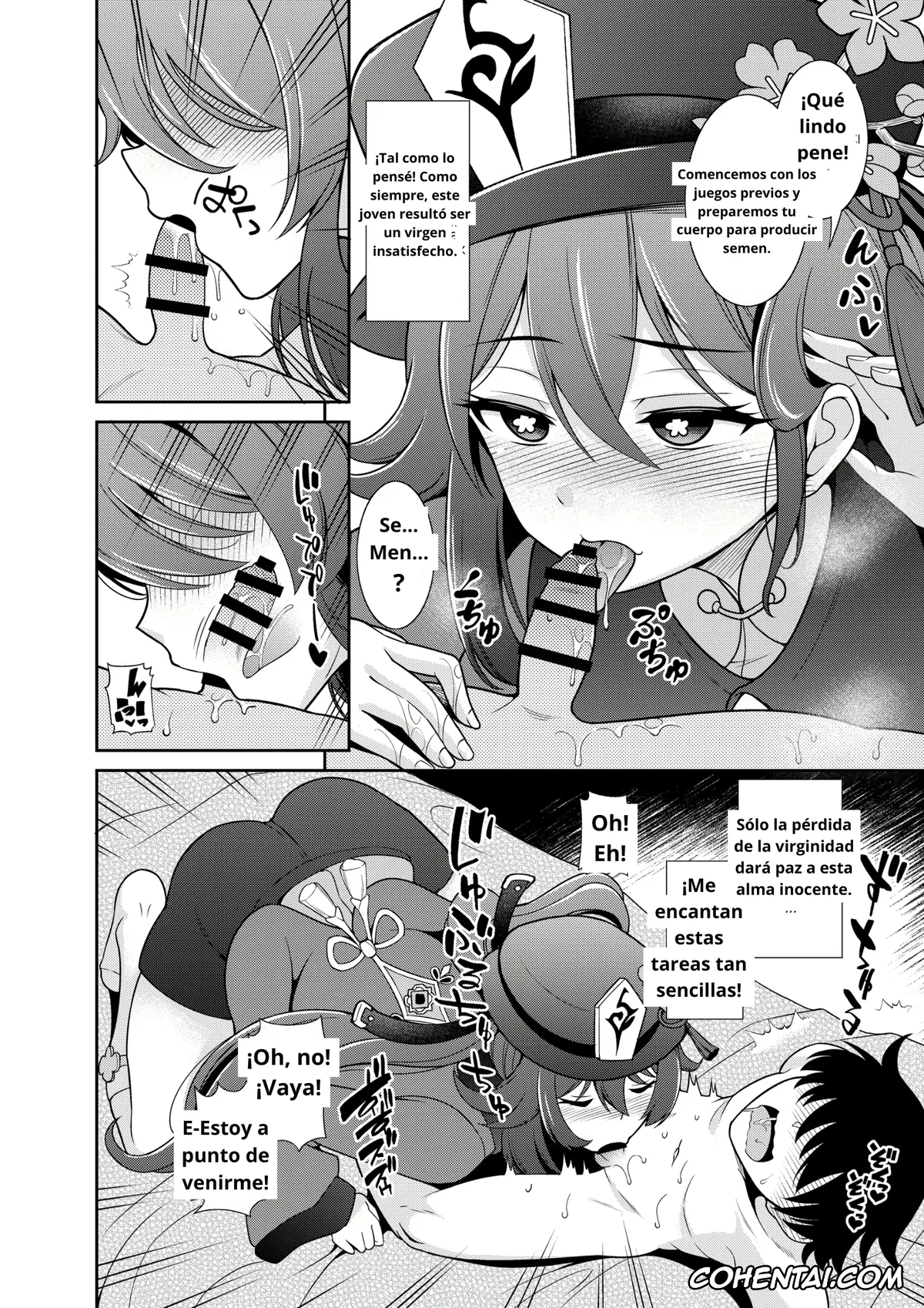 Genshin Impact hentai, Hu Tao hentai, Zenin!! Anoyo Iki (Genshin Impact), pagina 3