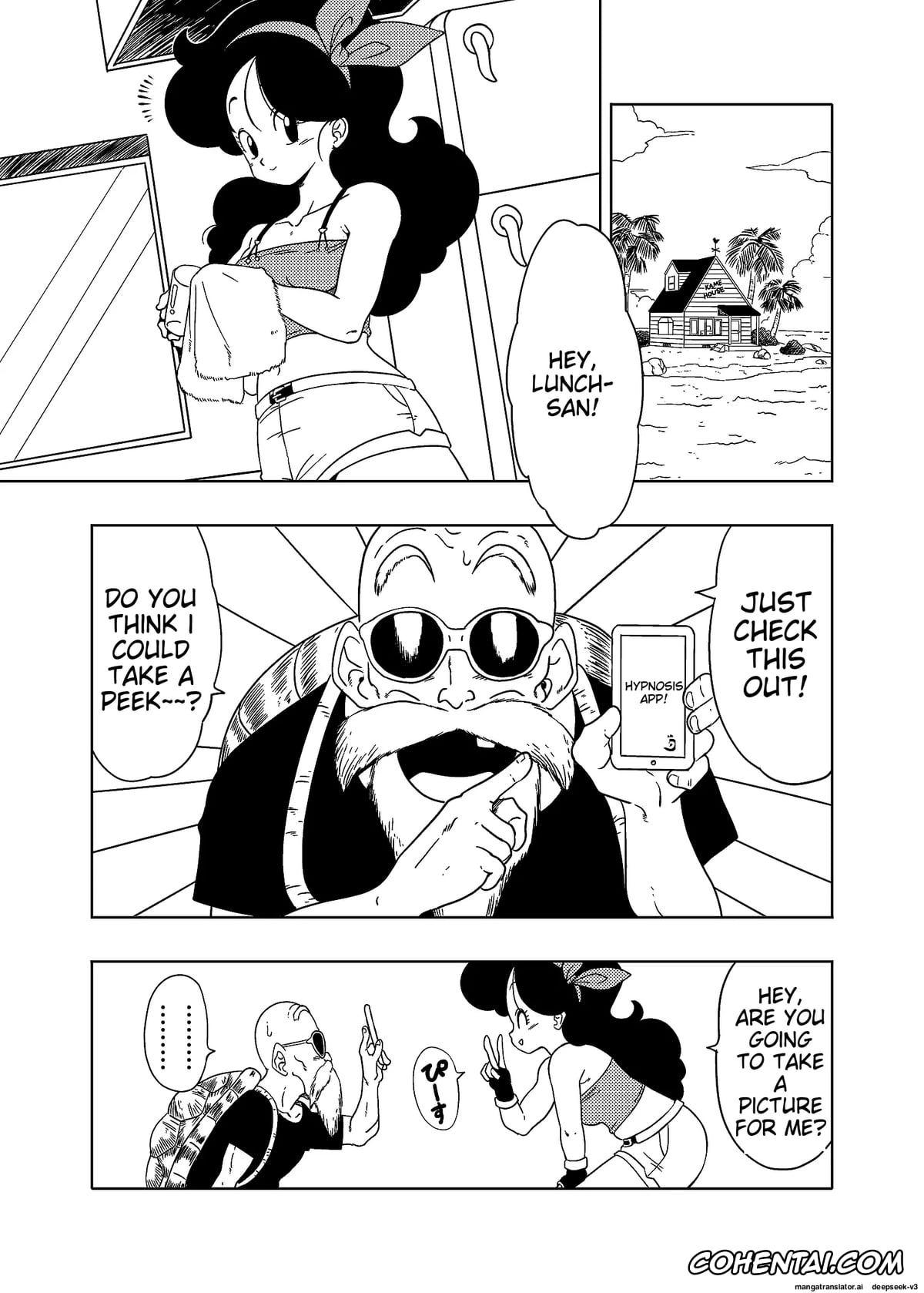 Dragon Ball porno, Lunch porno, Master Roshi porno, DB-X Kame Sennin x Lunch Hen (Dragon Ball Z), pagina 2