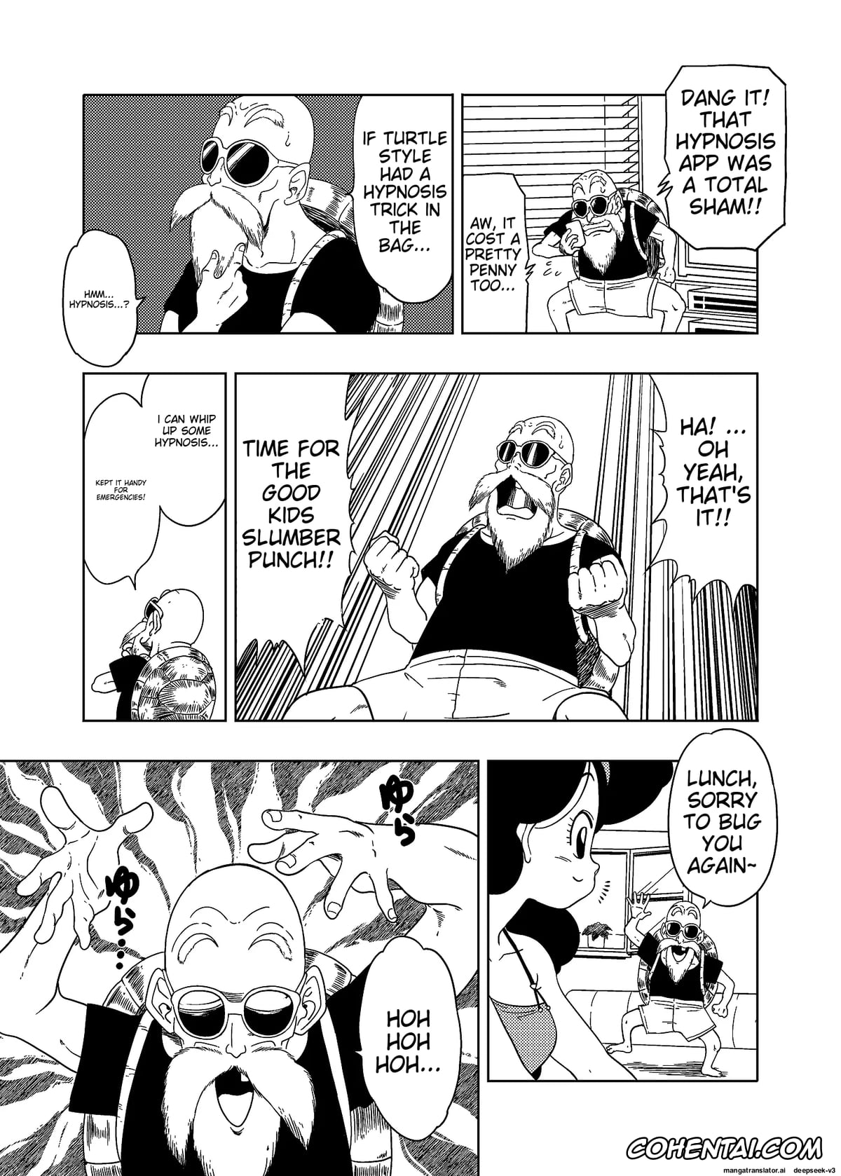 Dragon Ball hentai, Lunch hentai, Master Roshi hentai, DB-X Kame Sennin x Lunch Hen (Dragon Ball Z), pagina 3