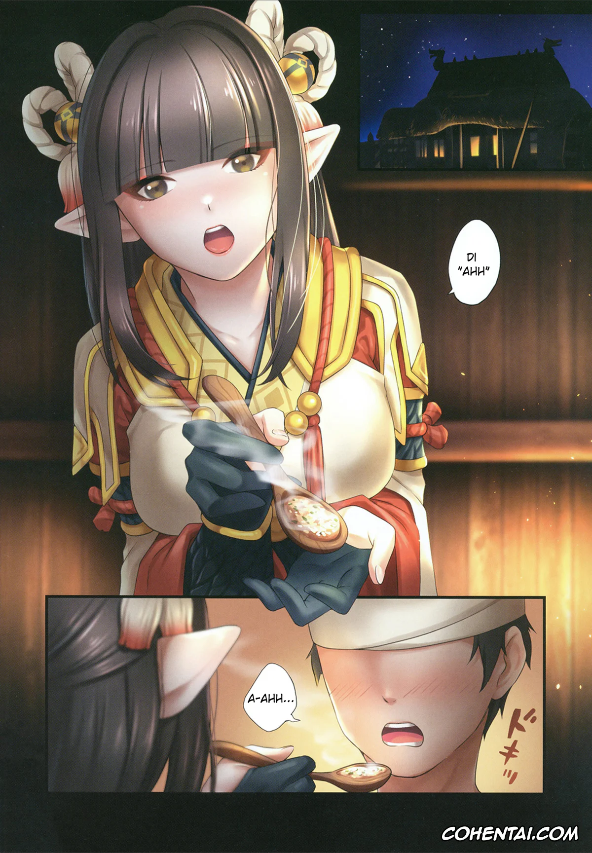 Monster Hunter hentai, Hinoa hentai, Minoto hentai, Ryuujin Futago no Omotenashi (Monster Hunter Rise), pagina 3