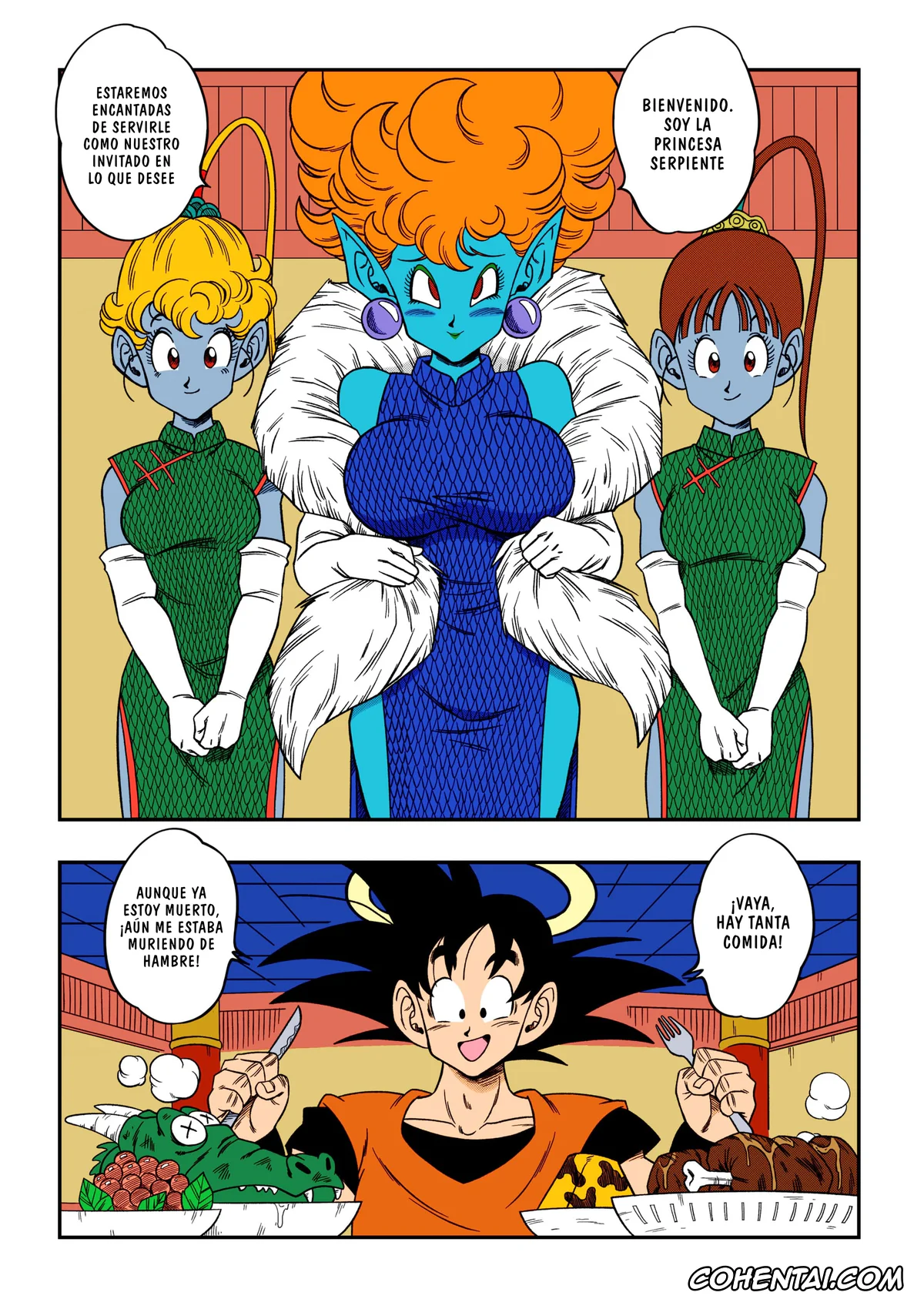 Dragon Ball Z xxx, Son Goku xxx, Paradise or Hell?! Snake Princess’s Hospitality (Dragon Ball Z), pagina 4