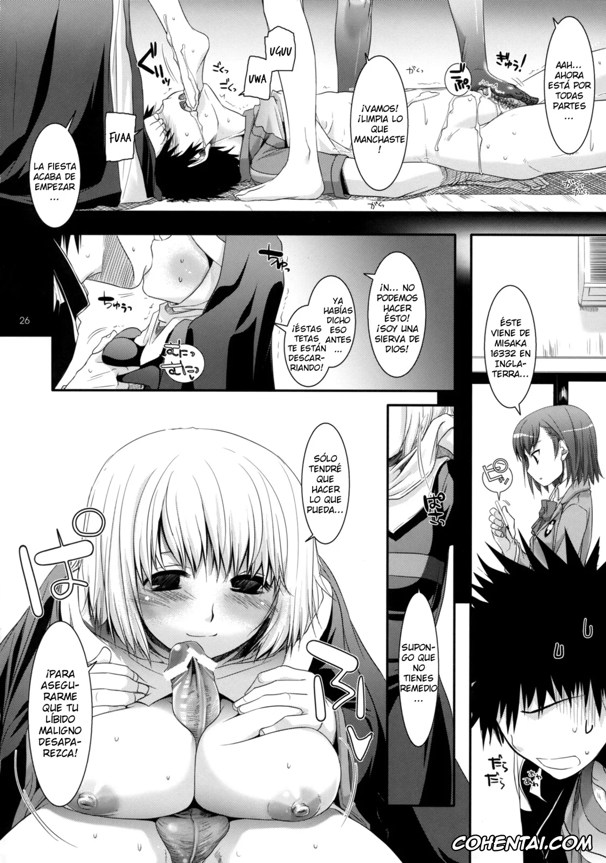 Toaru Project xxx, Agnese Sanctis xxx, Aisa Himegami xxx, Hyouka Kazakiri xxx, Index Librorum Prohibitorum xxx, Itsuwa xxx, Kaori Kanzaki xxx, Mikoto Misaka xxx, Orsola Aquinas xxx, D.L. Action 47 (Toaru Majutsu no Index), pagina 25