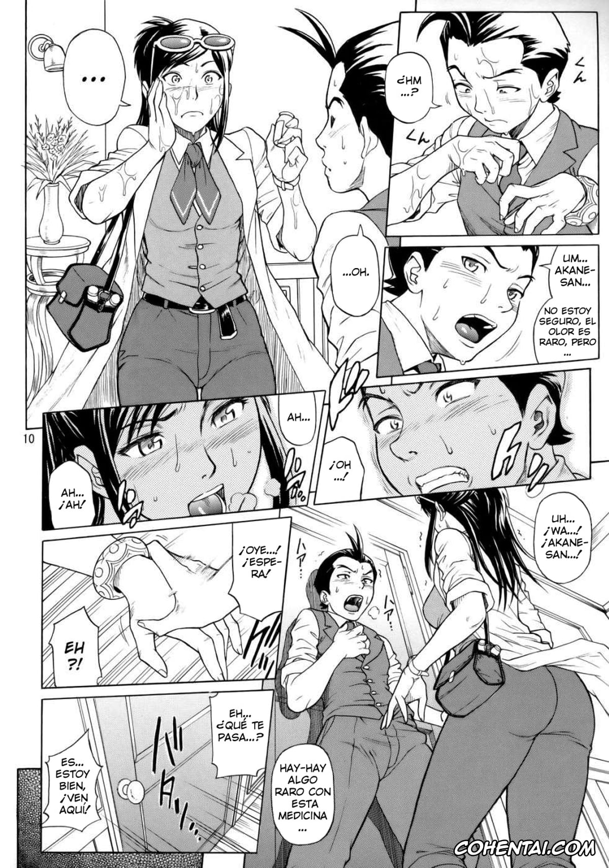 Ace Attorney | Gyakuten Saiban hentai, Apollo Justice hentai, Ema Skye | Akane Houzuki hentai, Trucy Wright hentai, LOVE JUNKIE (Gyakuten Saiban), pagina 9