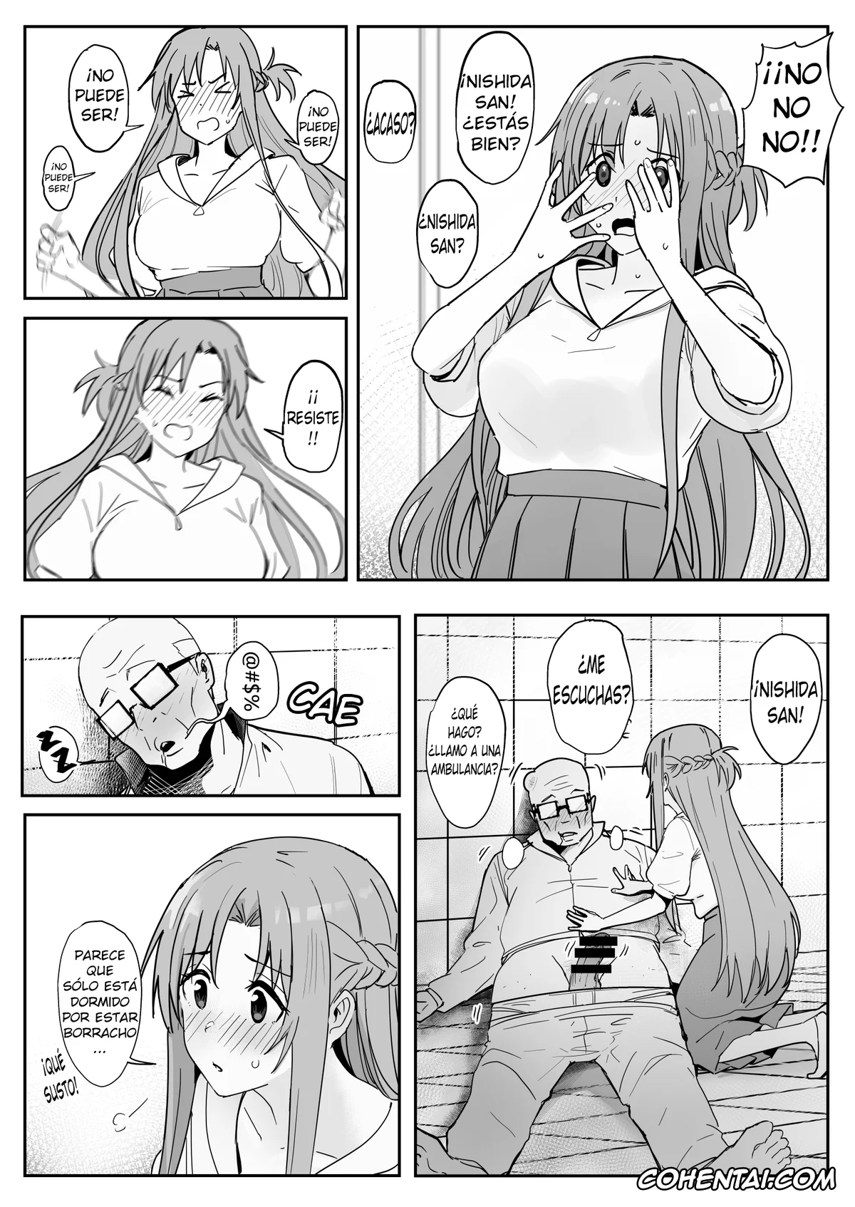 Sword Art Online hentai, Asuna Yuuki hentai, Asuna SP (Sword Art Online), pagina 6
