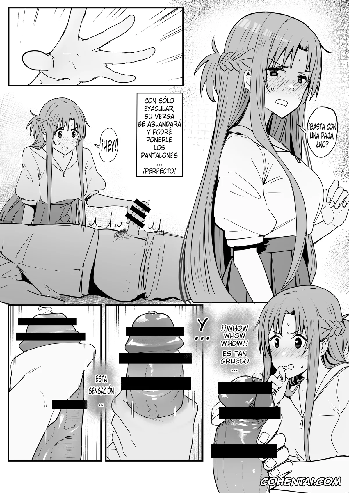Sword Art Online hentai, Asuna Yuuki hentai, Asuna SP (Sword Art Online), pagina 9