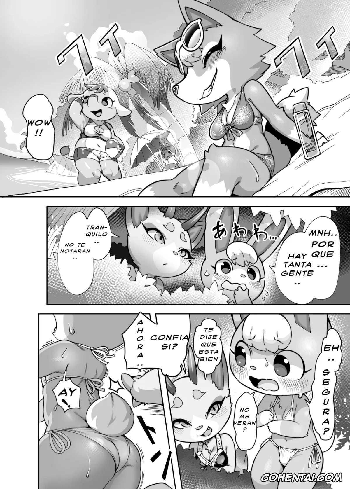 Animal Crossing hentai, Sasha hentai, Shino hentai, Umi to Ieba Aoharu yori Aokan desho (Animal Crossing), pagina 9