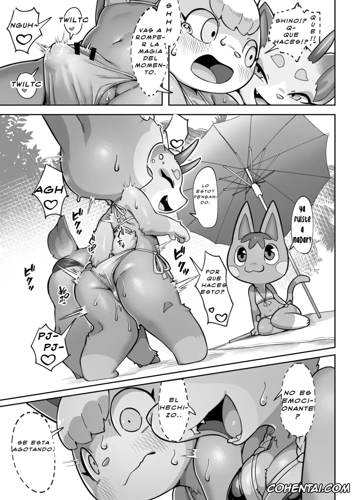 Animal Crossing hentai, Sasha hentai, Shino hentai, Umi to Ieba Aoharu yori Aokan desho (Animal Crossing), pagina 12