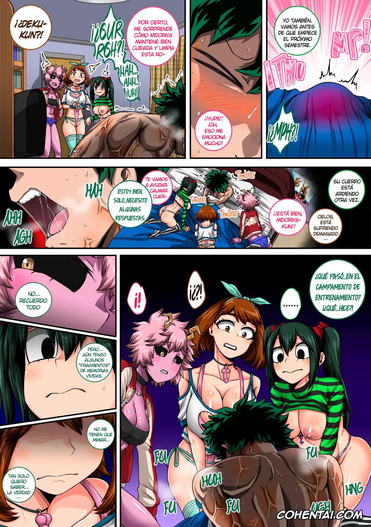 My Hero Academia | Boku No Hero Academia hentai, Izuku Midoriya hentai, Mina Ashido hentai, Ochako Uraraka hentai, Tsuyu Asui hentai, Boku no Harem Academia Ch. 8: Kanojo-tachi no Kesshin (kouhen) (Boku no Hero Academia), pagina 6