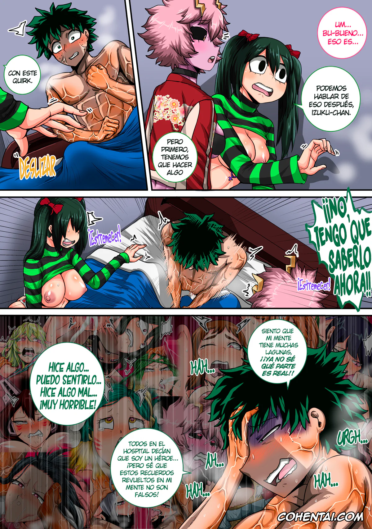 My Hero Academia | Boku No Hero Academia xxx, Izuku Midoriya xxx, Mina Ashido xxx, Ochako Uraraka xxx, Tsuyu Asui xxx, Boku no Harem Academia Ch. 8: Kanojo-tachi no Kesshin (kouhen) (Boku no Hero Academia), pagina 7