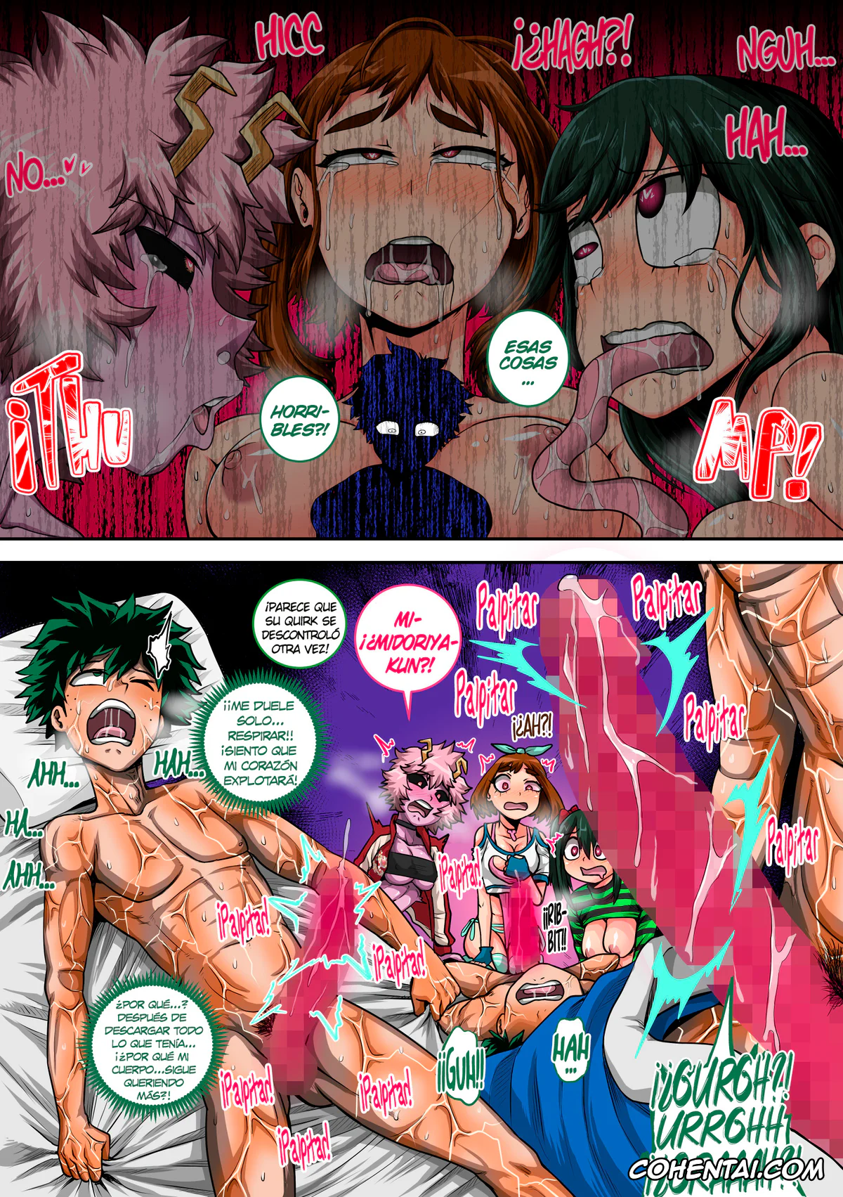 My Hero Academia | Boku No Hero Academia porno, Izuku Midoriya porno, Mina Ashido porno, Ochako Uraraka porno, Tsuyu Asui porno, Boku no Harem Academia Ch. 8: Kanojo-tachi no Kesshin (kouhen) (Boku no Hero Academia), pagina 14