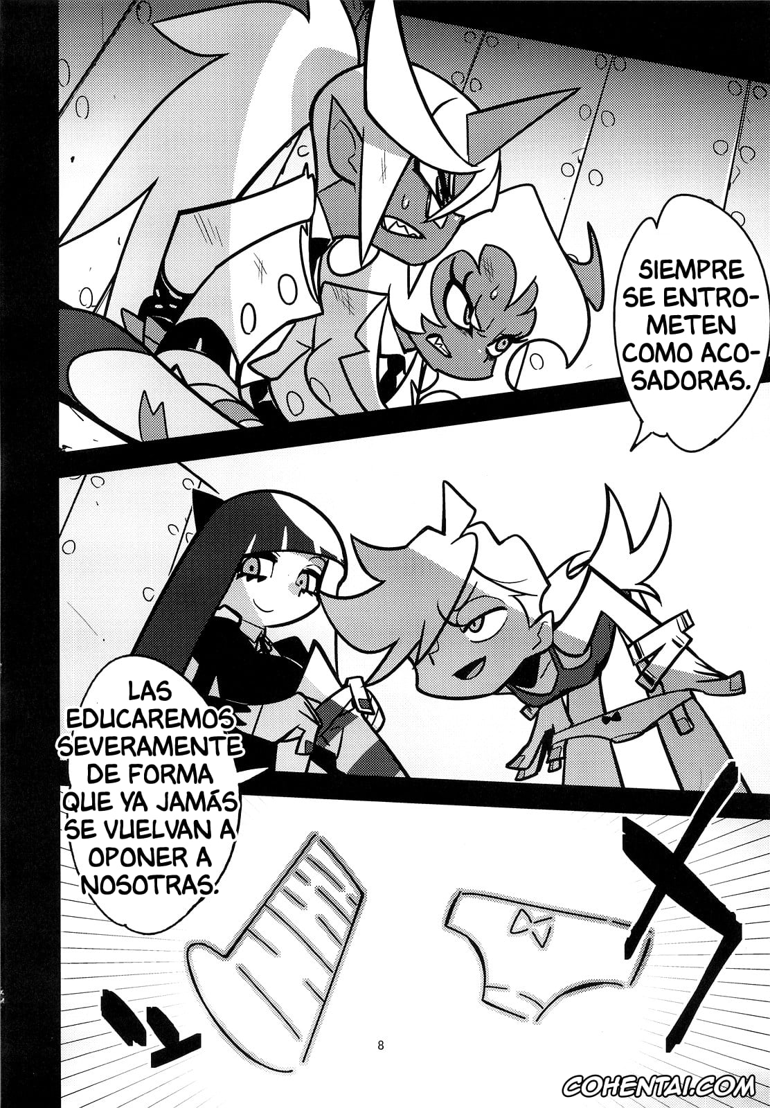 Panty & Stocking with Garterbelt hentai, Kneesocks Demon hentai, Panty Anarchy hentai, Scanty Demon hentai, Stocking Anarchy hentai, Oshioki! Demon Sisters (Panty & Stocking with Garterbelt), pagina 9