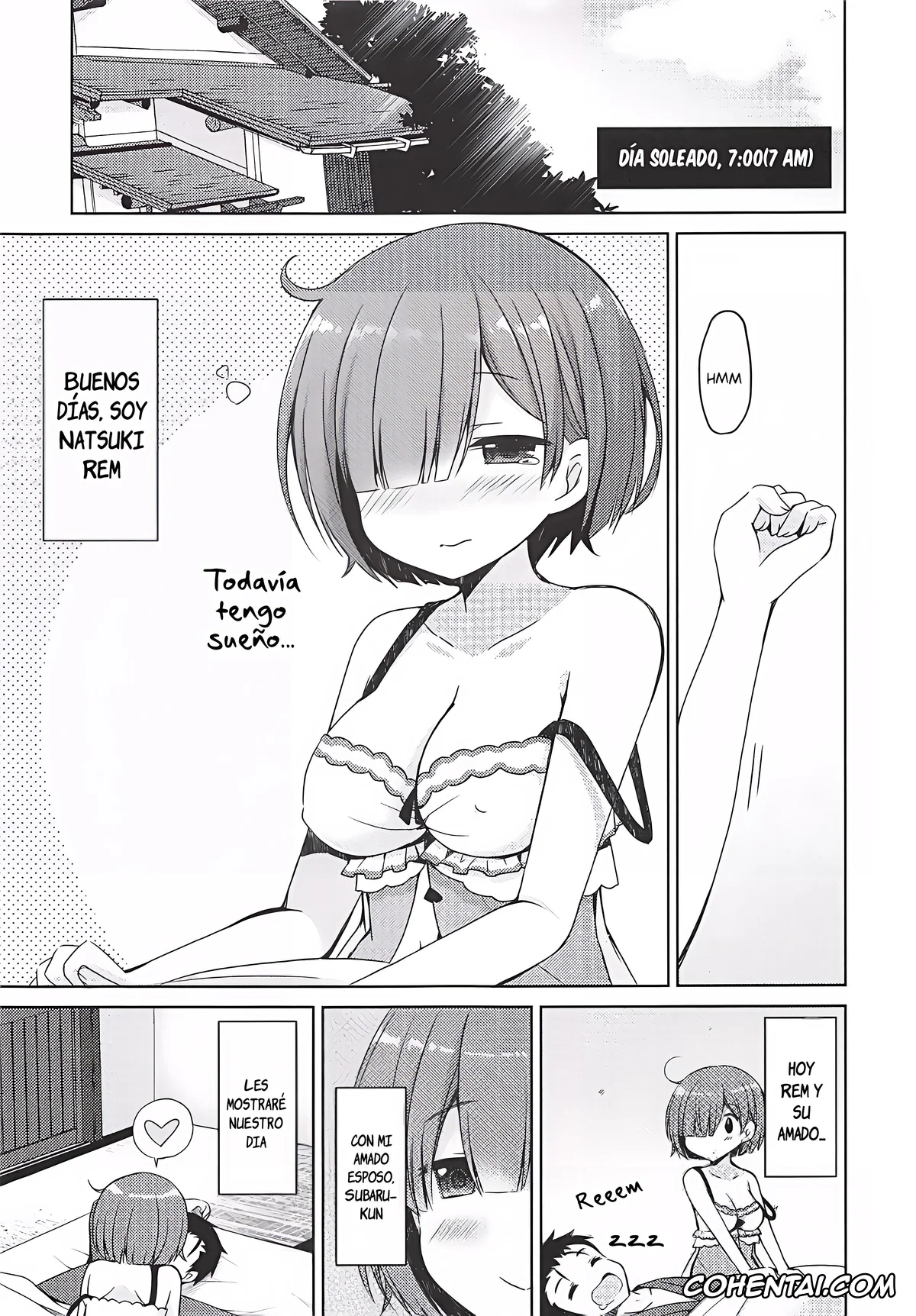 Re:Zero kara Hajimeru Isekai Seikatsu xxx, Rem xxx, Subaru Natsuki xxx, Natsuki Rem no Shinkon Seikatsu 24-ji (Re:Zero kara Hajimeru Isekai Seikatsu), pagina 4