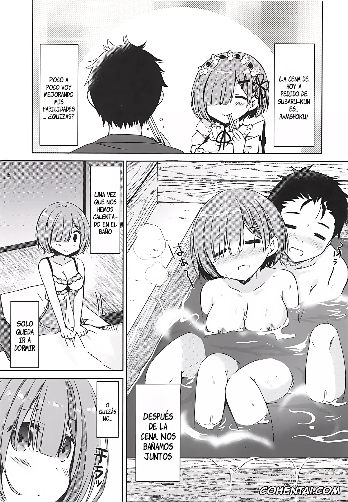 Re:Zero kara Hajimeru Isekai Seikatsu porno, Rem porno, Subaru Natsuki porno, Natsuki Rem no Shinkon Seikatsu 24-ji (Re:Zero kara Hajimeru Isekai Seikatsu), pagina 8