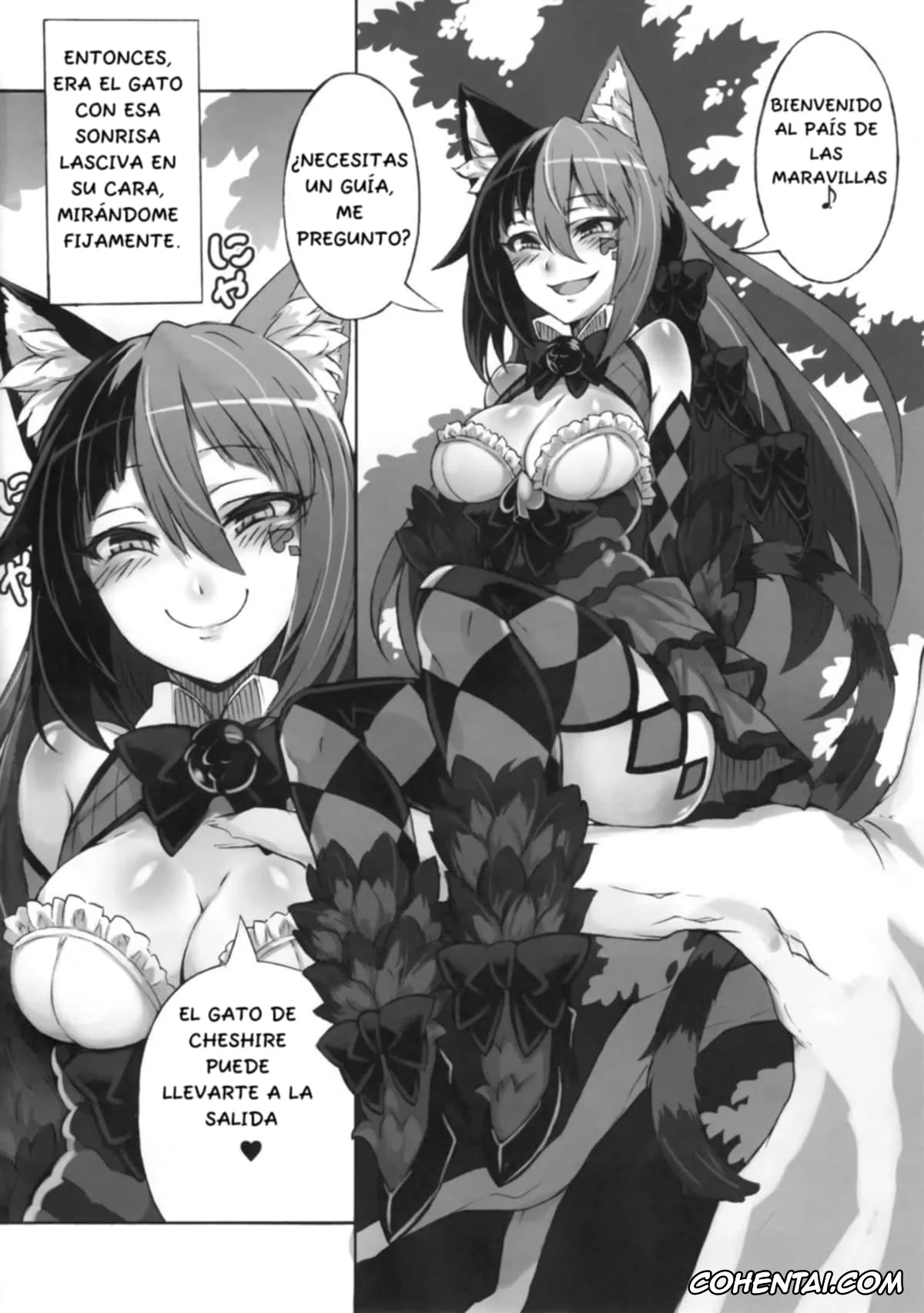 Alice In Wonderland hentai, Mamono Musume Zukan | Monster Girl Encyclopedia hentai, Cheshire Cat hentai, Mamono Musume Zukan Higai Houkoku ~Cheshire Neko no Oidemase Fushigi no Kuni~, pagina 3