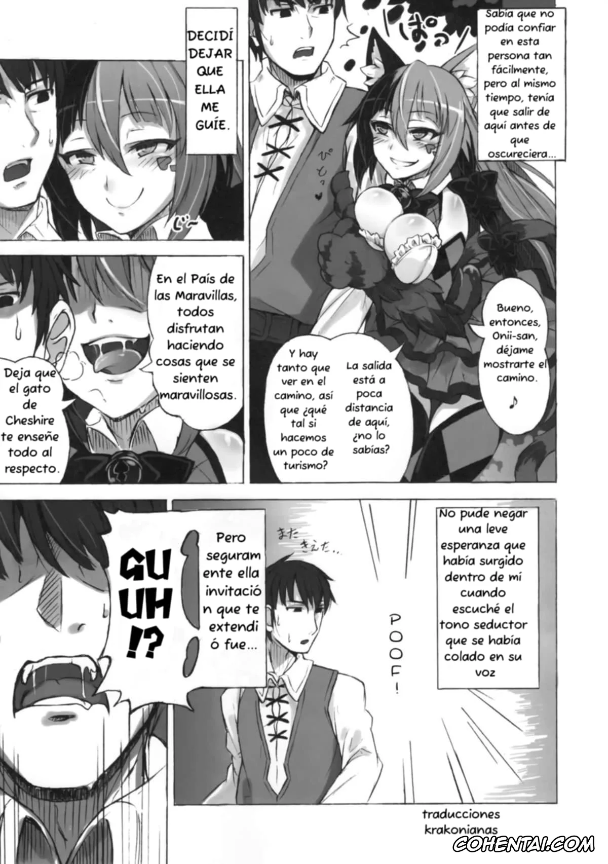 Alice In Wonderland xxx, Mamono Musume Zukan | Monster Girl Encyclopedia xxx, Cheshire Cat xxx, Mamono Musume Zukan Higai Houkoku ~Cheshire Neko no Oidemase Fushigi no Kuni~, pagina 4