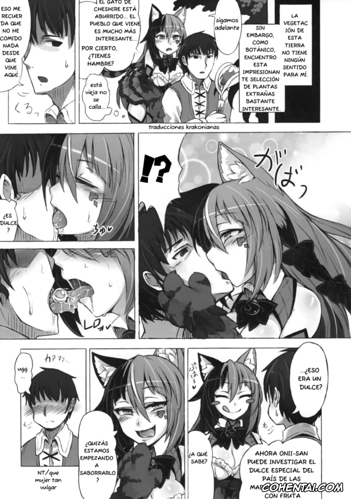 Alice In Wonderland porno, Mamono Musume Zukan | Monster Girl Encyclopedia porno, Cheshire Cat porno, Mamono Musume Zukan Higai Houkoku ~Cheshire Neko no Oidemase Fushigi no Kuni~, pagina 8