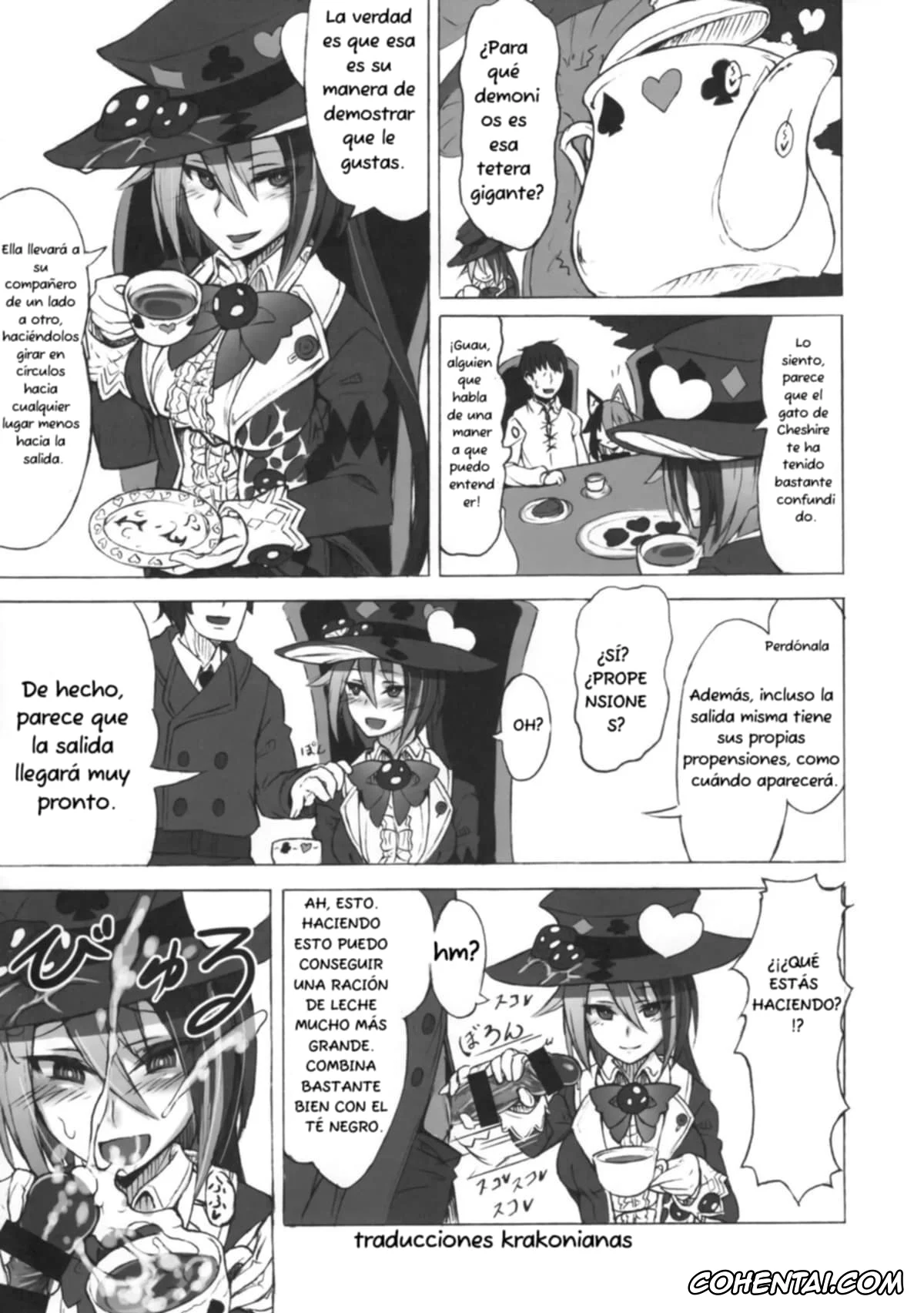 Alice In Wonderland porno, Mamono Musume Zukan | Monster Girl Encyclopedia porno, Cheshire Cat porno, Mamono Musume Zukan Higai Houkoku ~Cheshire Neko no Oidemase Fushigi no Kuni~, pagina 14