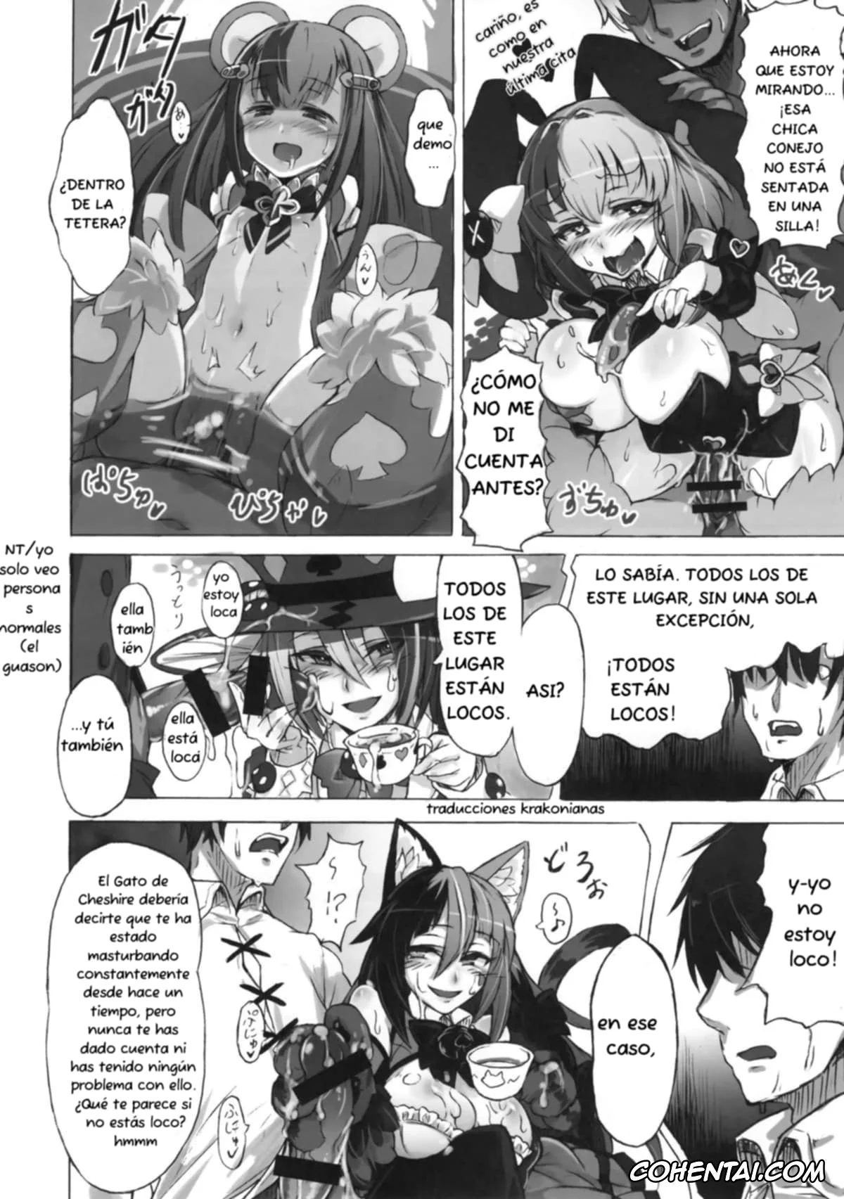 Alice In Wonderland hentai, Mamono Musume Zukan | Monster Girl Encyclopedia hentai, Cheshire Cat hentai, Mamono Musume Zukan Higai Houkoku ~Cheshire Neko no Oidemase Fushigi no Kuni~, pagina 15