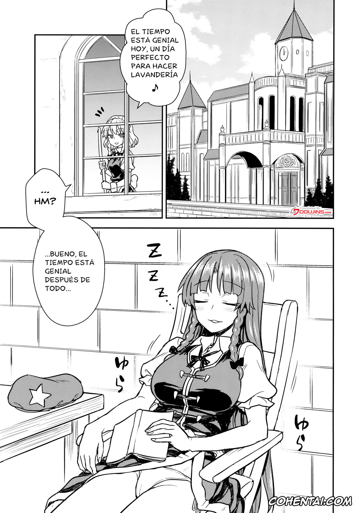 Touhou Project porno, Hong Meiling porno, Sakuya Izayoi porno, Sakuya-san VS Meiling-san (Touhou Project), pagina 2