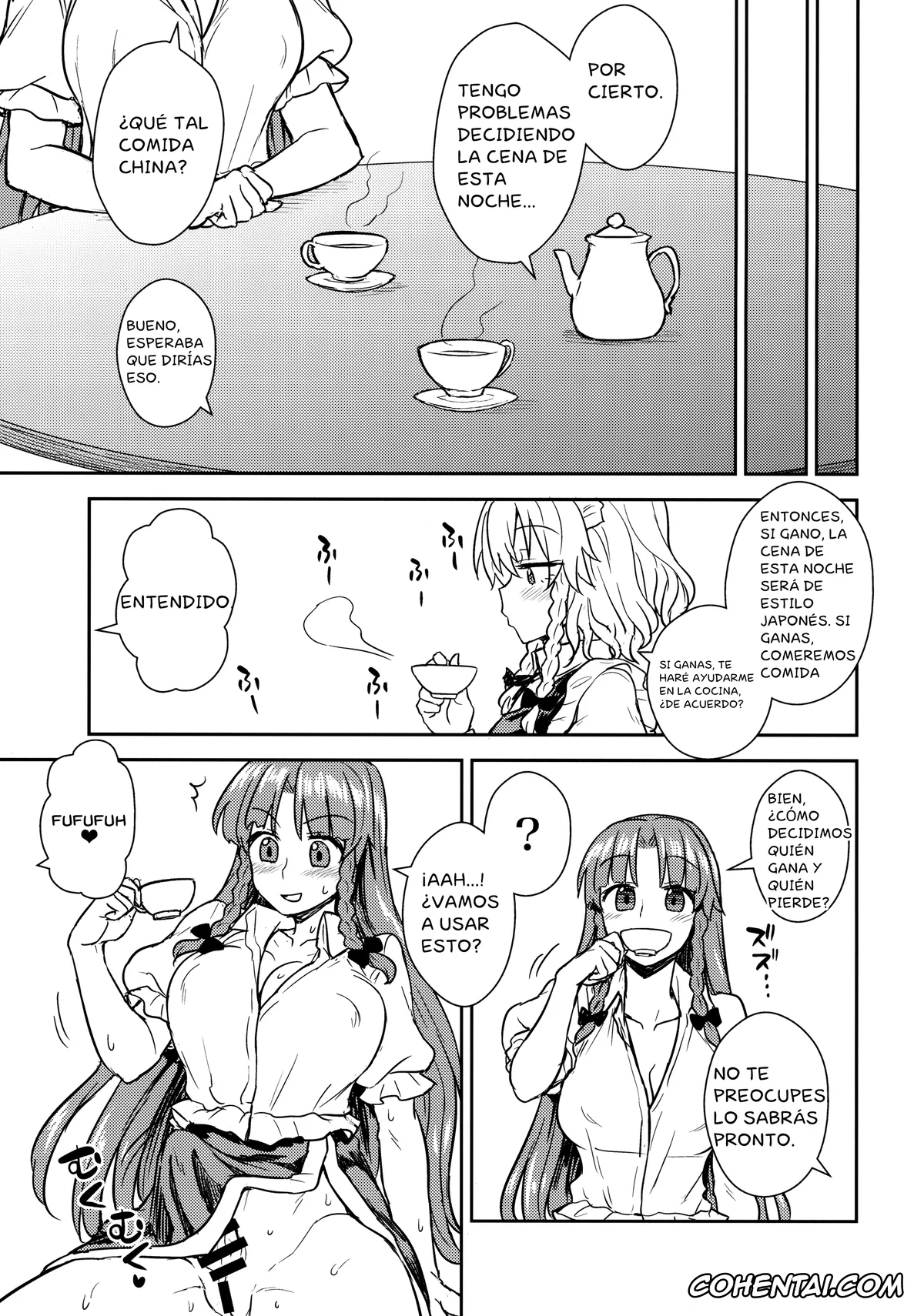 Touhou Project hentai, Hong Meiling hentai, Sakuya Izayoi hentai, Sakuya-san VS Meiling-san (Touhou Project), pagina 6