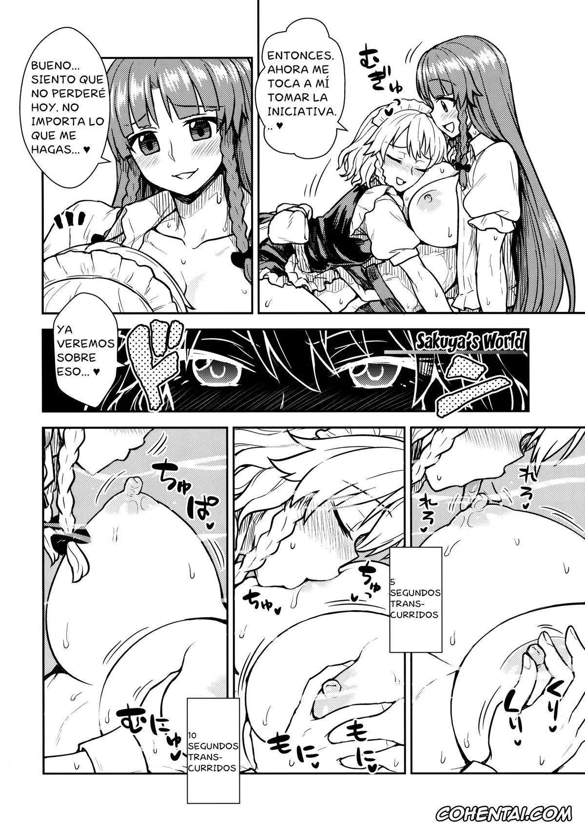 Touhou Project hentai, Hong Meiling hentai, Sakuya Izayoi hentai, Sakuya-san VS Meiling-san (Touhou Project), pagina 15