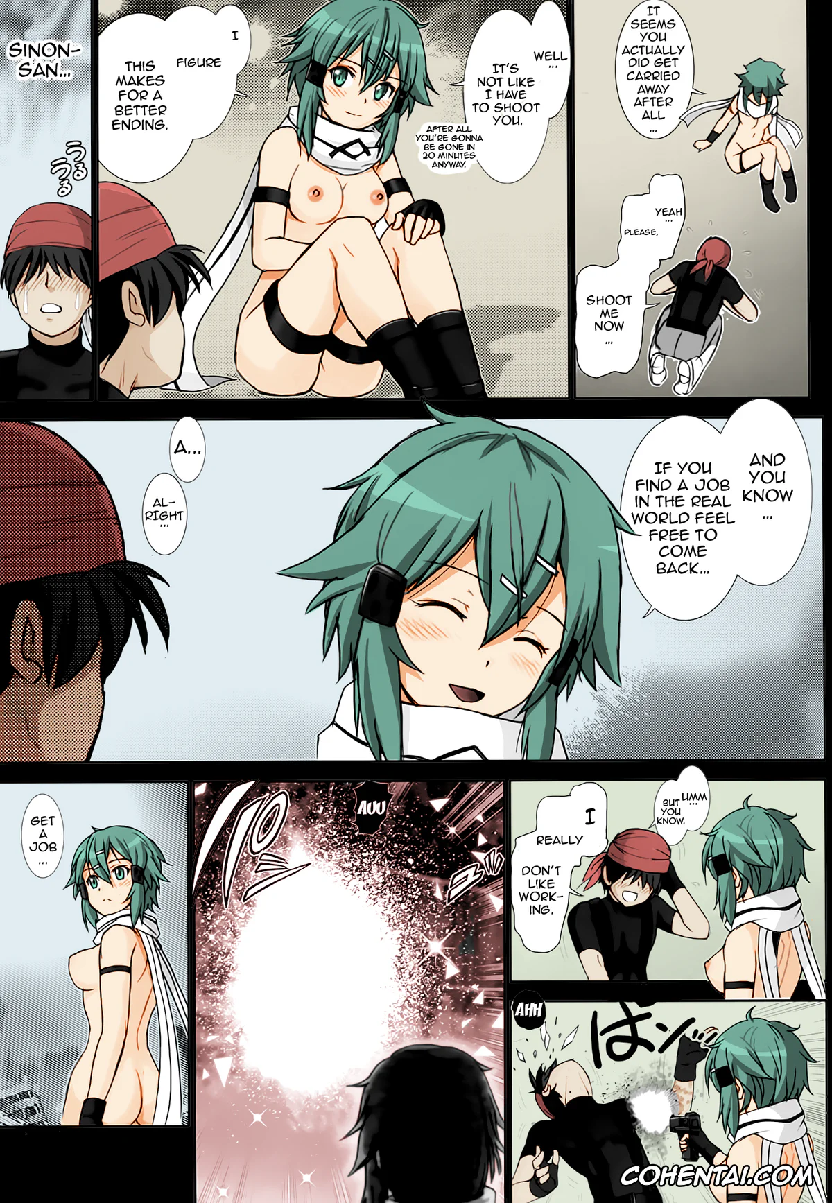 Sword Art Online xxx, Shino Asada | Sinon xxx, Koshurasete Shinon-san (Sword Art Online), pagina 16