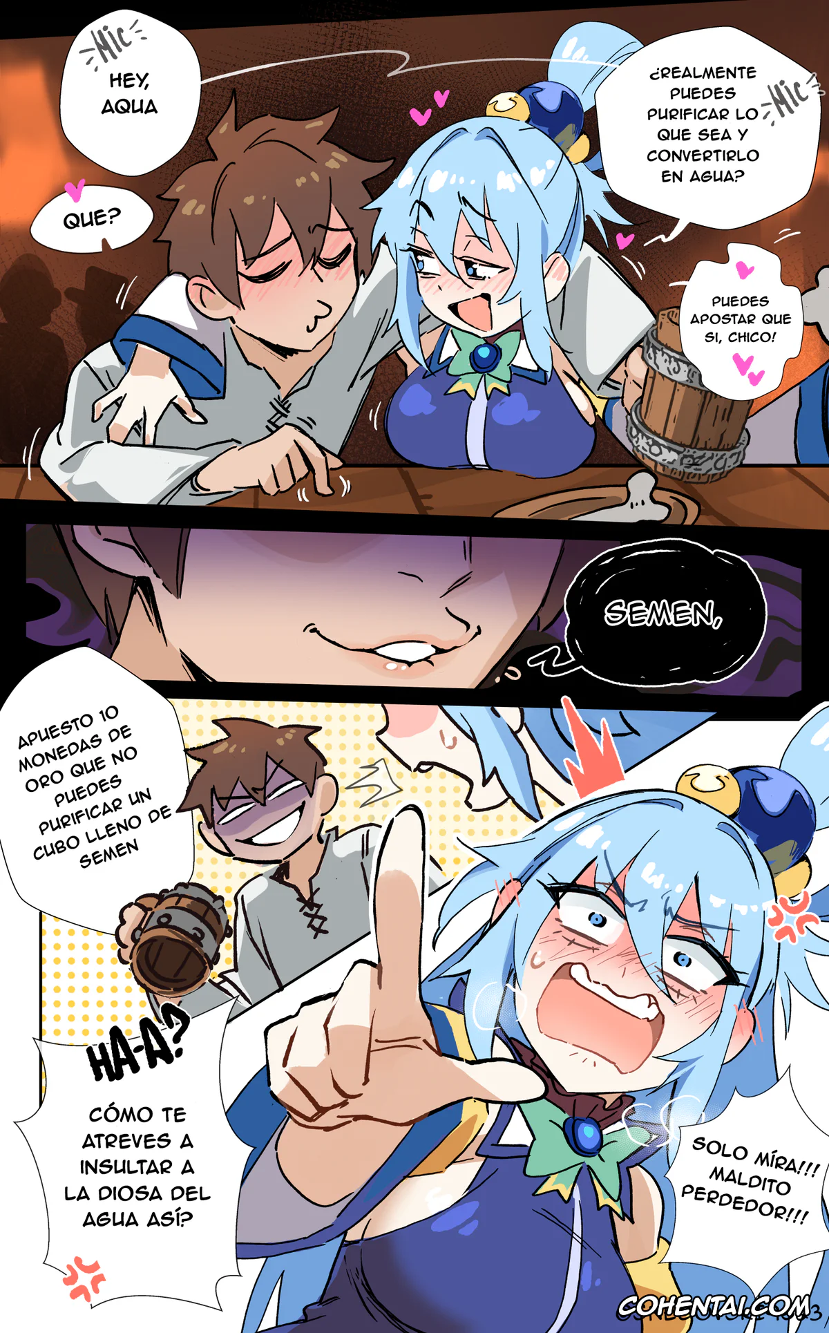 Kono Subarashii Sekai ni Syukufuku o! hentai, Aqua hentai, A Bucket of Aqua! (Kono Subarashii Sekai ni Syukufuku o!), pagina 3