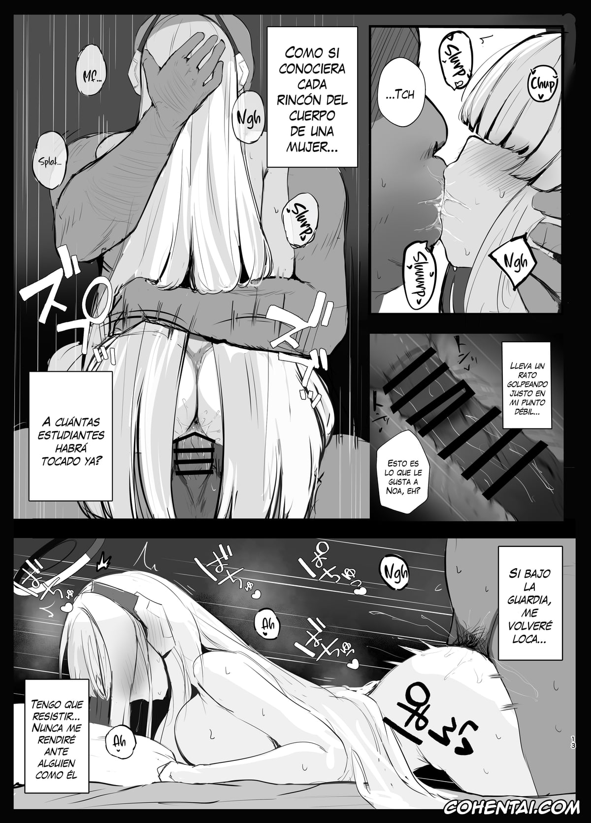 Blue Archive hentai, Noa Ushio hentai, Kimotosu Touban Nisshi (Blue Archive), pagina 12