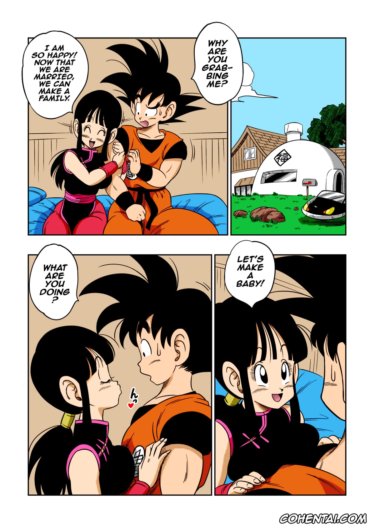 Dragon Ball hentai, Chi Chi hentai, Master Roshi hentai, «An Ancient Tradition» – Young Wife Is Harassed! (Dragon Ball Z), pagina 3