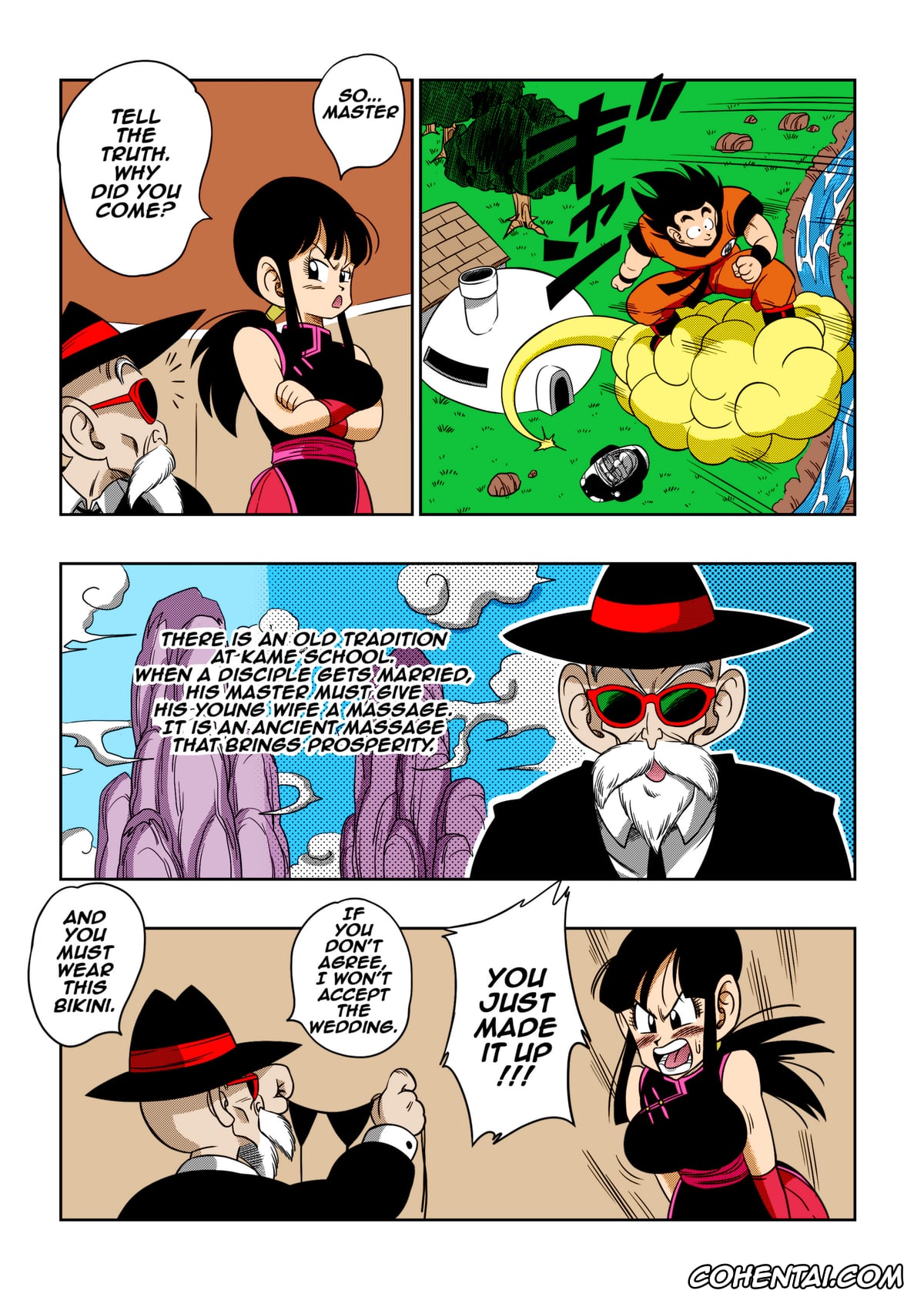Dragon Ball porno, Chi Chi porno, Master Roshi porno, «An Ancient Tradition» – Young Wife Is Harassed! (Dragon Ball Z), pagina 5
