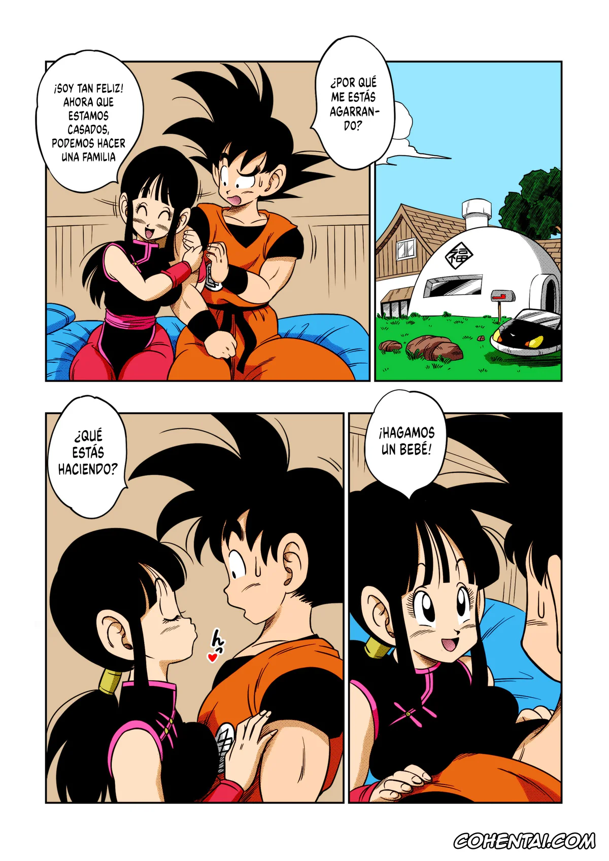 Dragon Ball Z hentai, Chi Chi hentai, Master Roshi hentai, «An Ancient Tradition» – Young Wife Is Harassed! (Dragon Ball Z), pagina 3