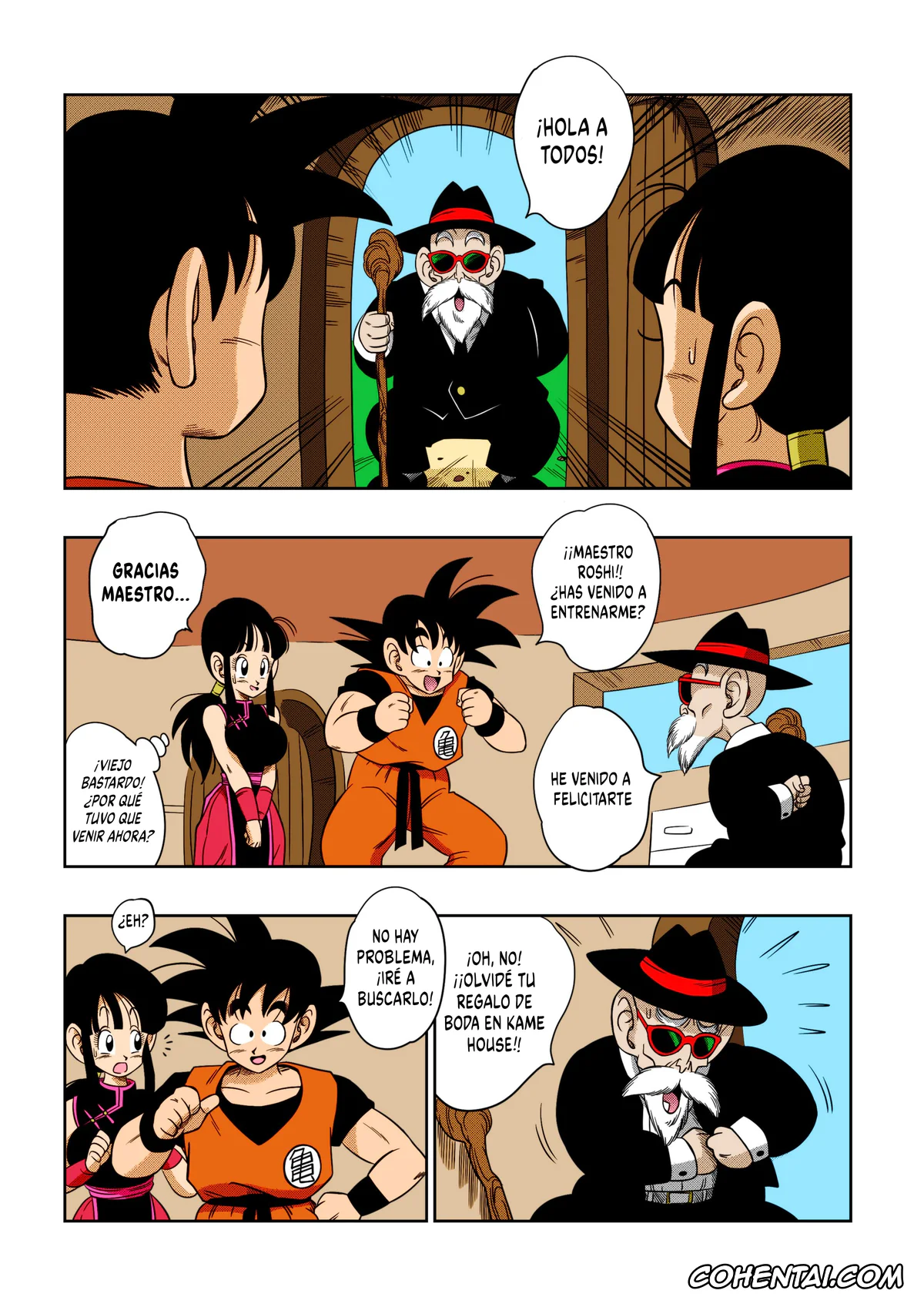 Dragon Ball Z xxx, Chi Chi xxx, Master Roshi xxx, «An Ancient Tradition» – Young Wife Is Harassed! (Dragon Ball Z), pagina 4
