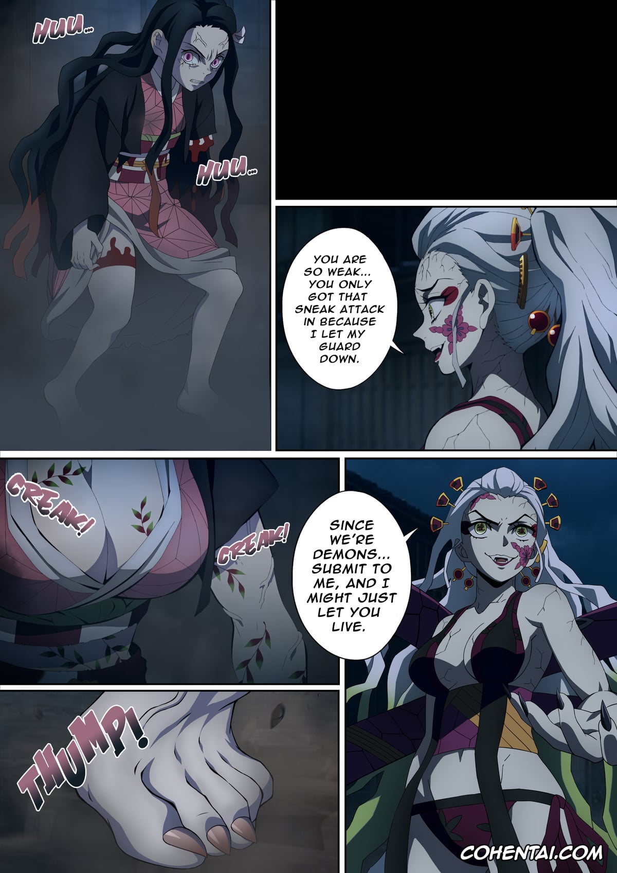 Kimetsu No Yaiba | Demon Slayer xxx, Daki xxx, Nezuko Kamado xxx, Tanjirou Kamado xxx, Daki’s Blood Demon Art: Trample 1+2 (Kimetsu no Yaiba), pagina 22