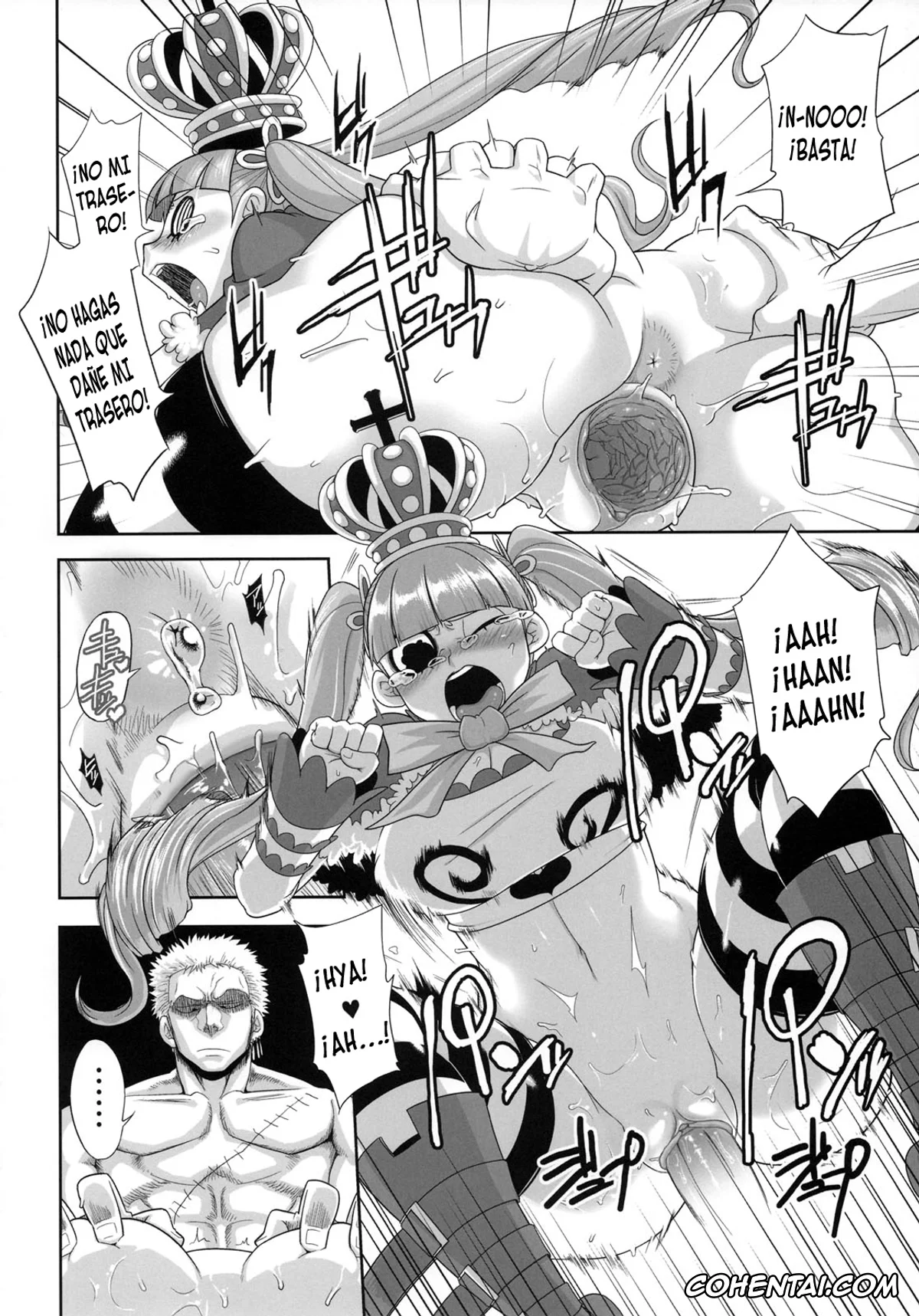 One Piece xxx, Boa Hancock xxx, Marguerite xxx, Monkey D. Luffy xxx, Perona xxx, Roronoa Zoro xxx, Through The Wall (One Piece), pagina 19