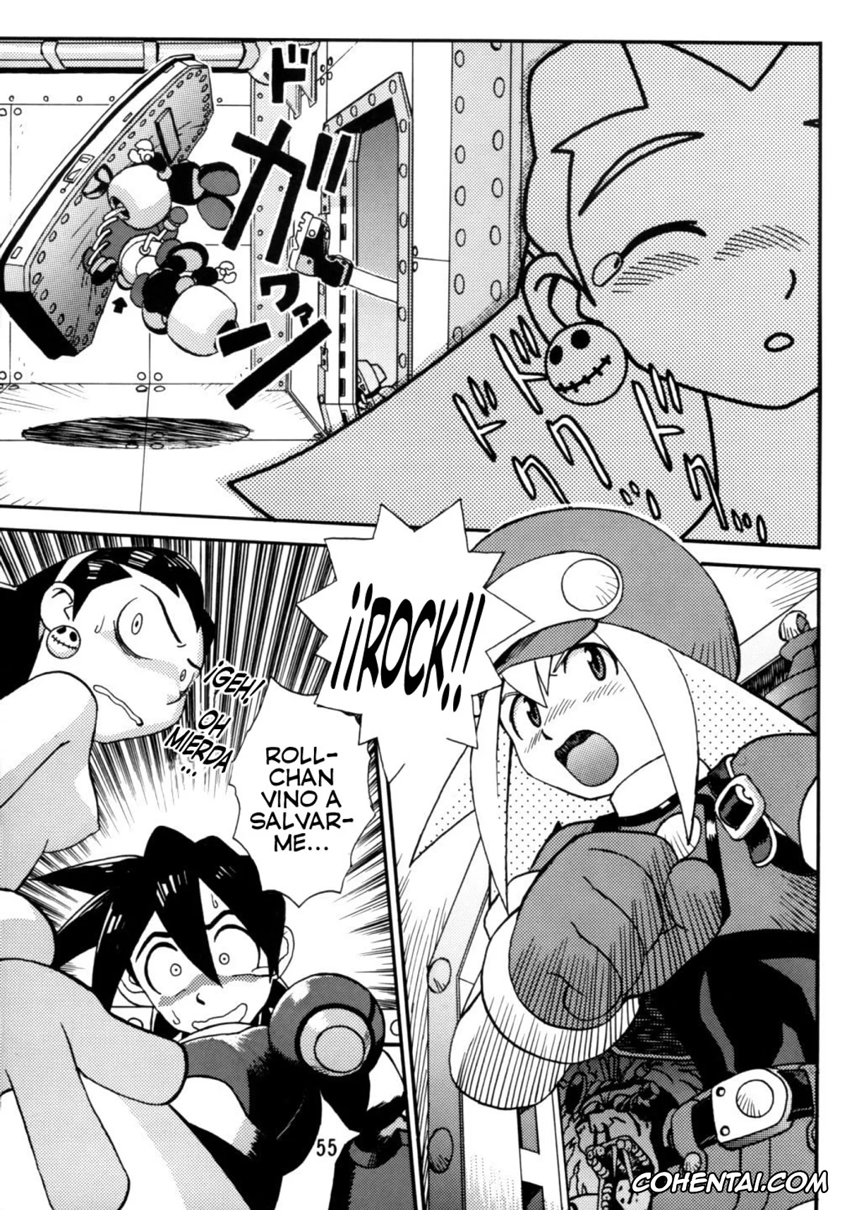 Mega Man Legends | Rockman Dash xxx, Roll Caskett xxx, Tron Bonne xxx, Rock Buster Go Shot!! (Rockman DASH), pagina 55