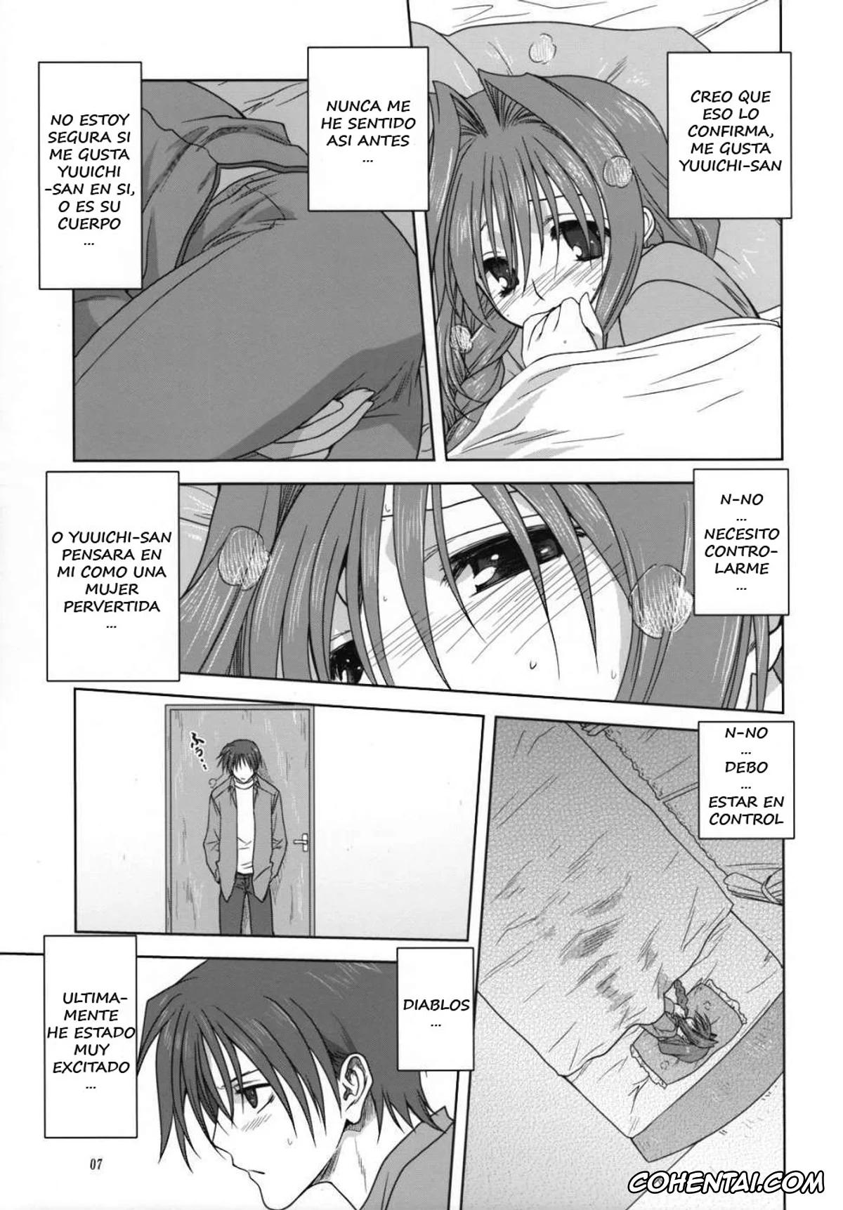 Kanon hentai, Akiko Minase hentai, Yuuichi Aizawa hentai, Akiko-san to Issho 3 (Kanon), pagina 6