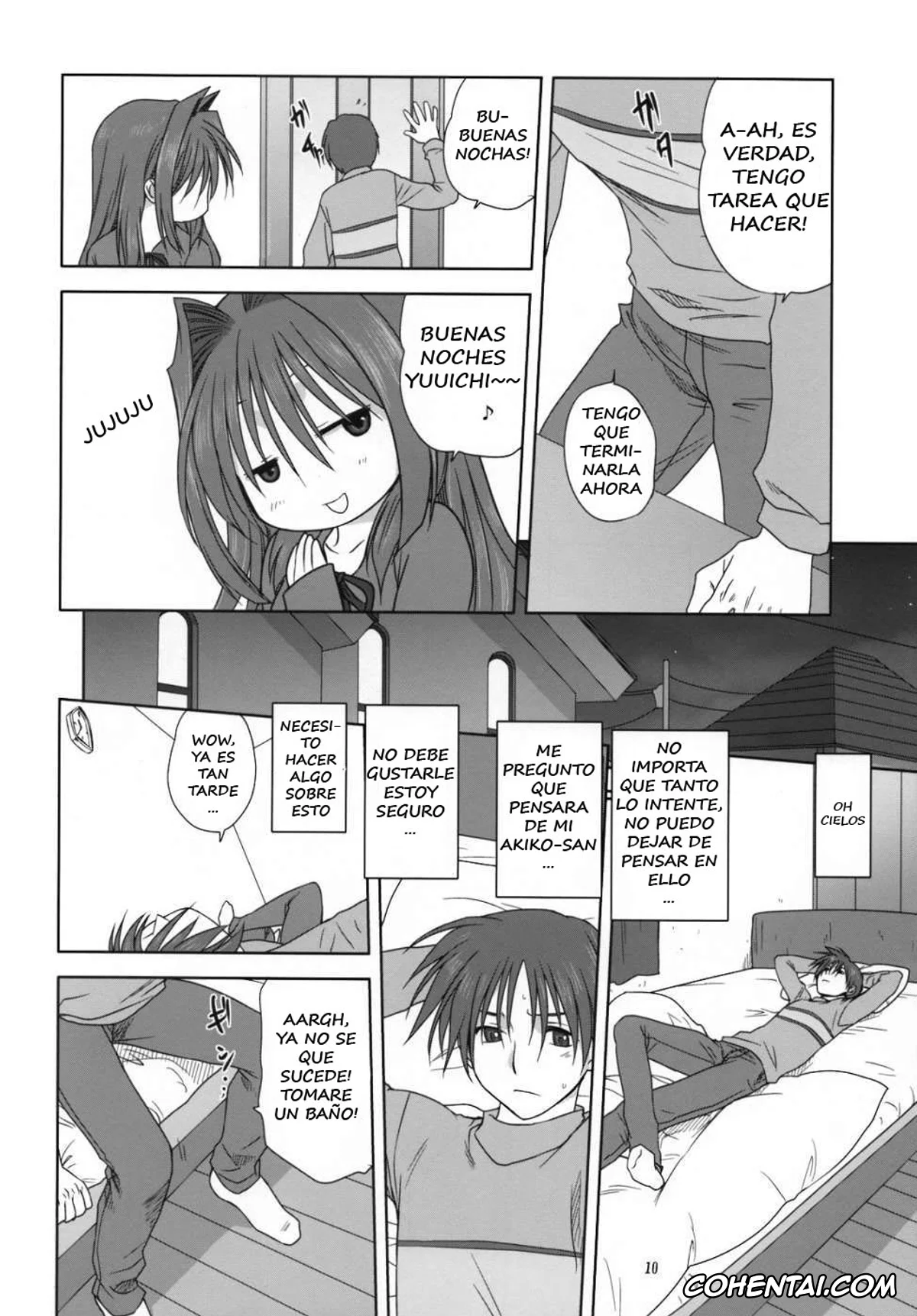 Kanon hentai, Akiko Minase hentai, Yuuichi Aizawa hentai, Akiko-san to Issho 3 (Kanon), pagina 9
