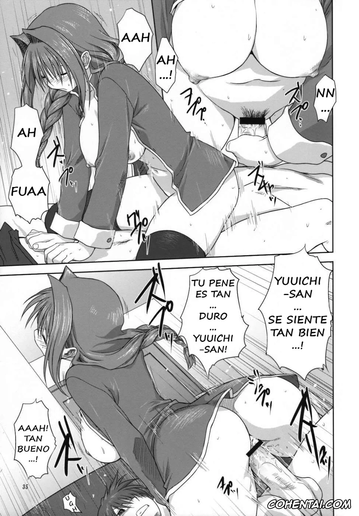 Kanon xxx, Akiko Minase xxx, Yuuichi Aizawa xxx, Akiko-san to Issho 3 (Kanon), pagina 34