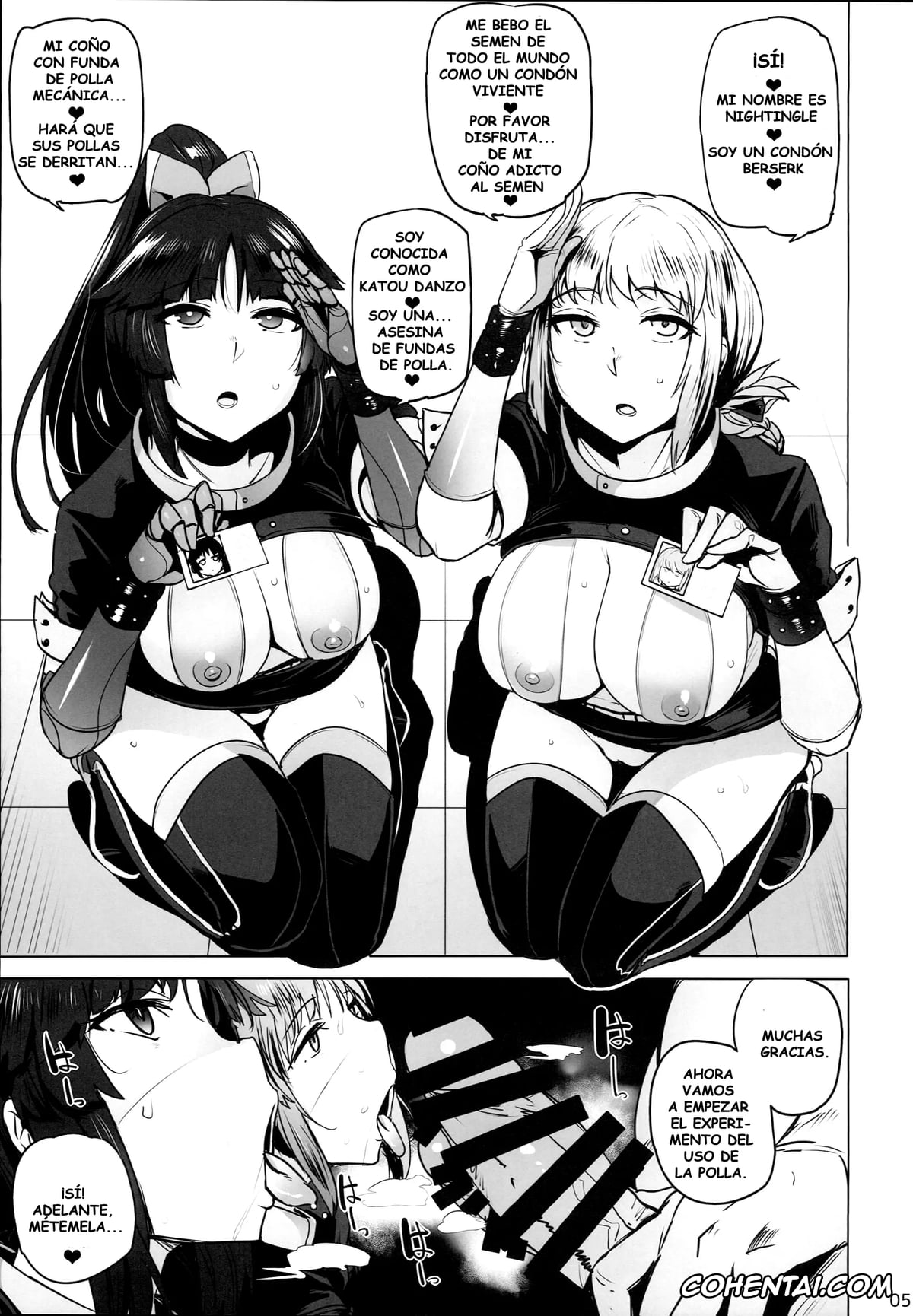 Fate/Grand Order porno, Danzou Katou porno, Nightingale porno, Tenshi to Robot (Fate/Grand Order), pagina 5