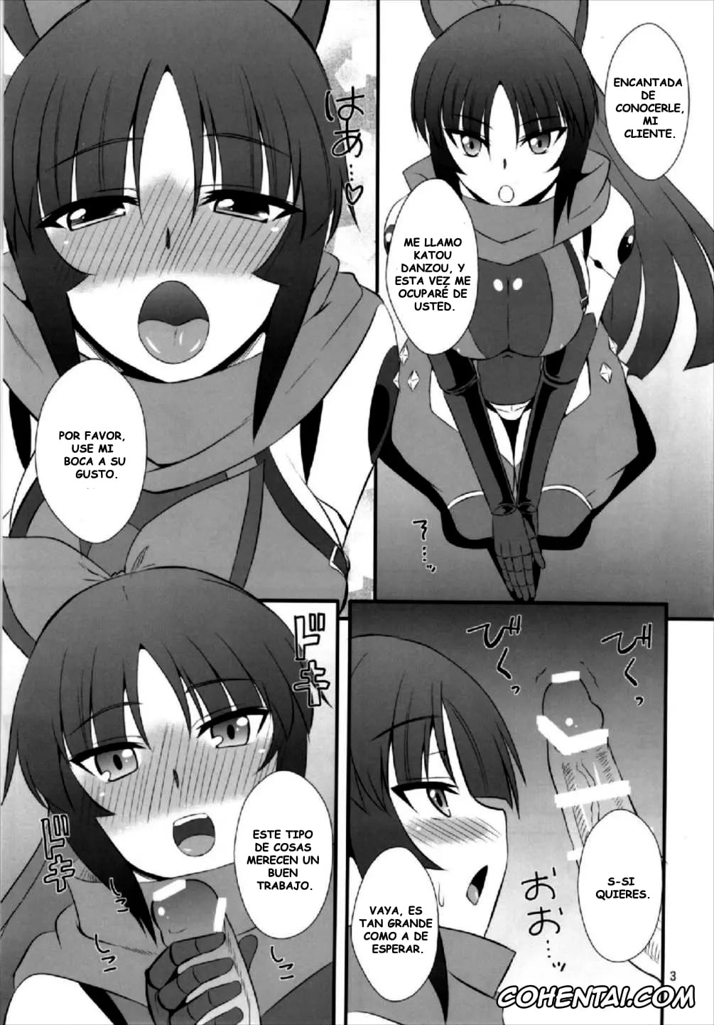 Fate/Grand Order hentai, Danzou Katou hentai, Danzou no Okuchi (Fate/Grand Order), pagina 3