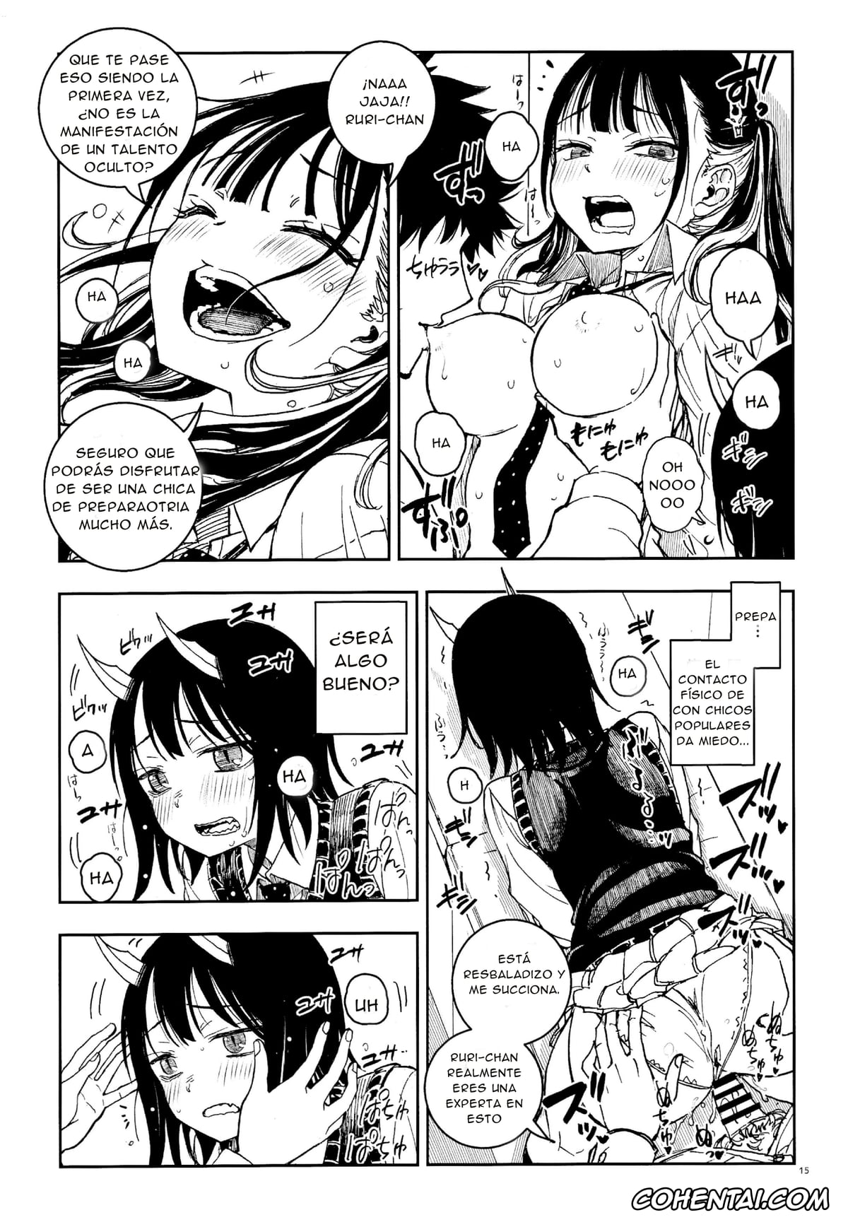 Ruri Dragon porno, Ruri Aoki porno, Dragon Shoujo wa Dragon Slayer ni Nante Makenai! (Ruri Dragon), pagina 14