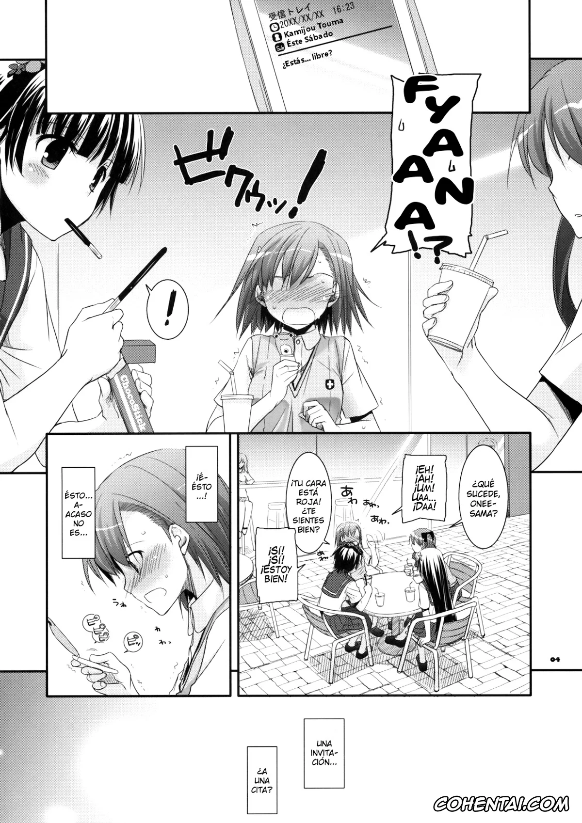 Toaru Project hentai, Mikoto Misaka hentai, Touma Kamijou hentai, D.L. action 51 (Toaru Kagaku no Railgun), pagina 3