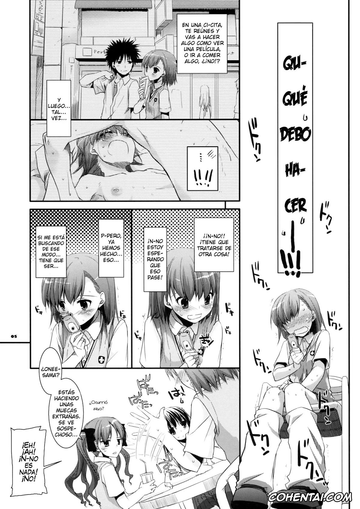 Toaru Project xxx, Mikoto Misaka xxx, Touma Kamijou xxx, D.L. action 51 (Toaru Kagaku no Railgun), pagina 4