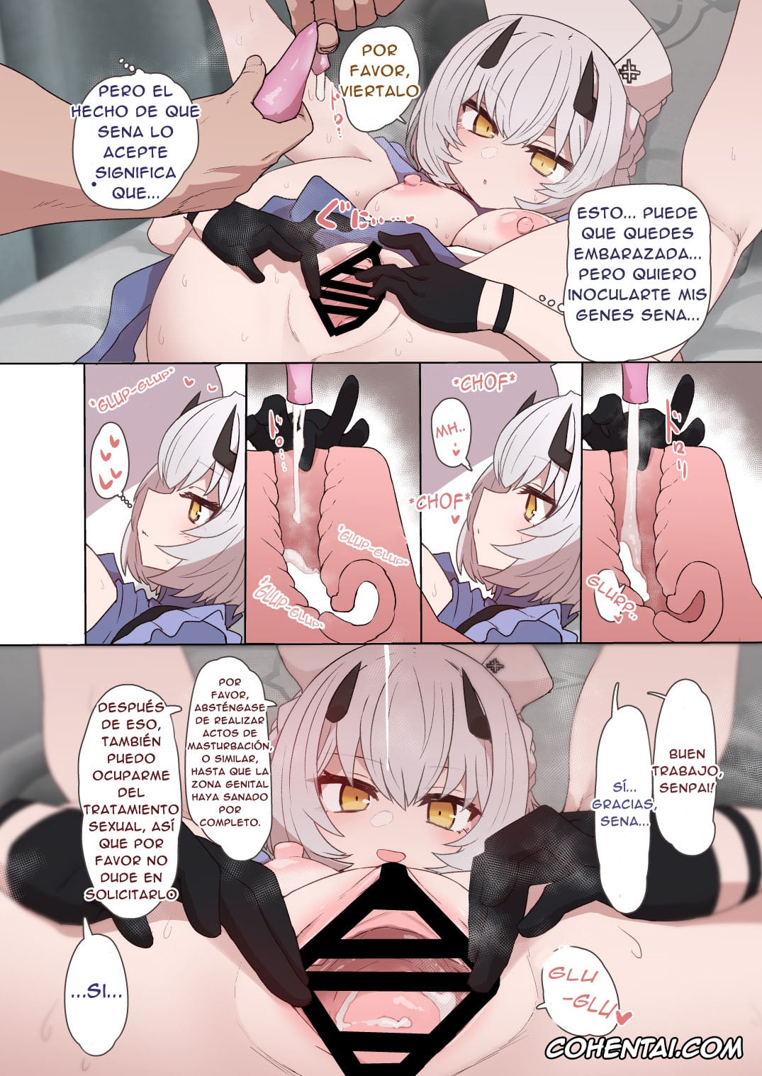 Blue Archive hentai, Sena Himuro hentai, Himuro Sena Condom H Jisshuu (Byuru Archive Blue Archive Ecchi Goudou) (Blue Archive), pagina 9