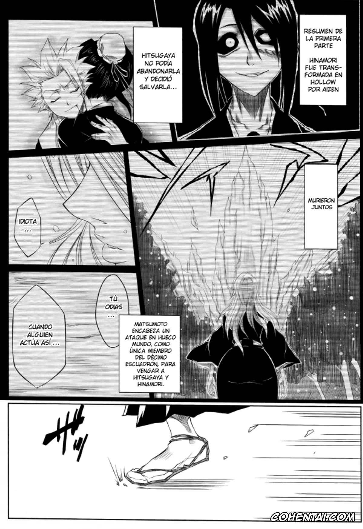 Bleach porno, Rangiku Matsumoto porno, Toushirou Hitsugaya porno, Shi (Bleach), pagina 2