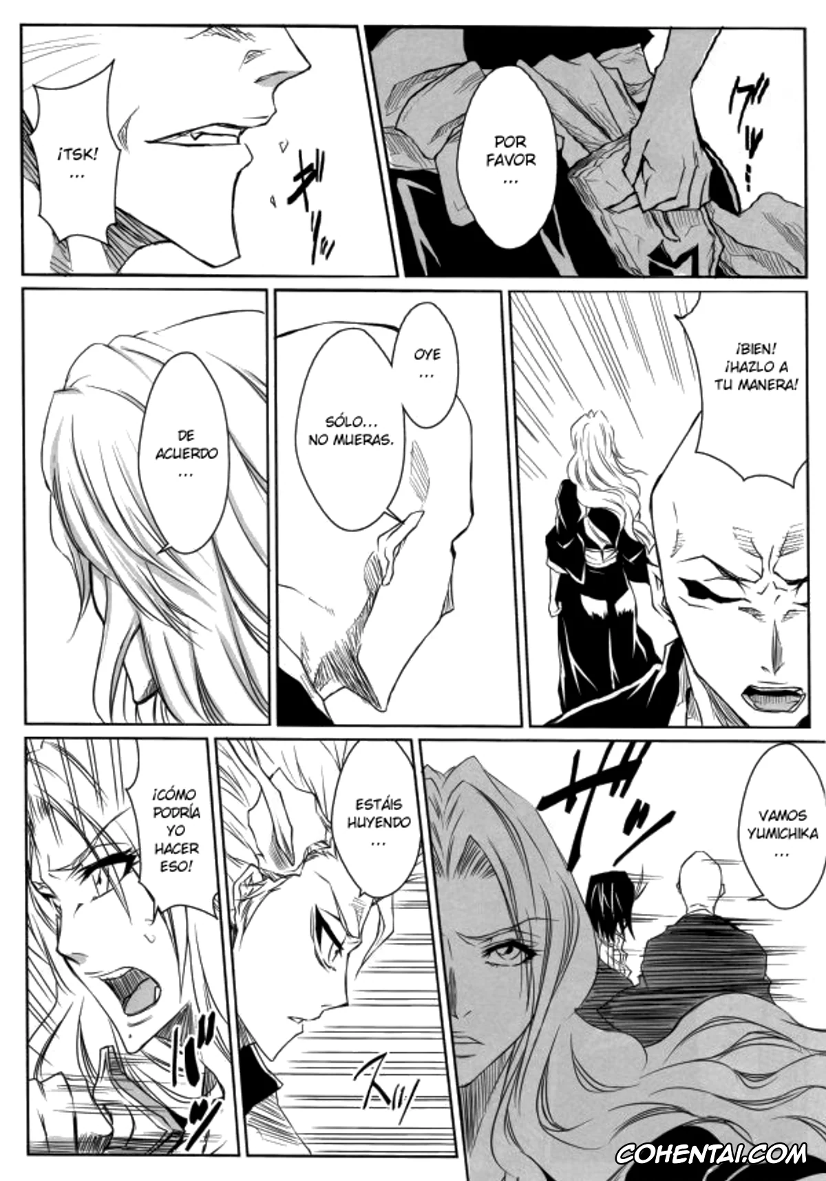 Bleach porno, Rangiku Matsumoto porno, Toushirou Hitsugaya porno, Shi (Bleach), pagina 8